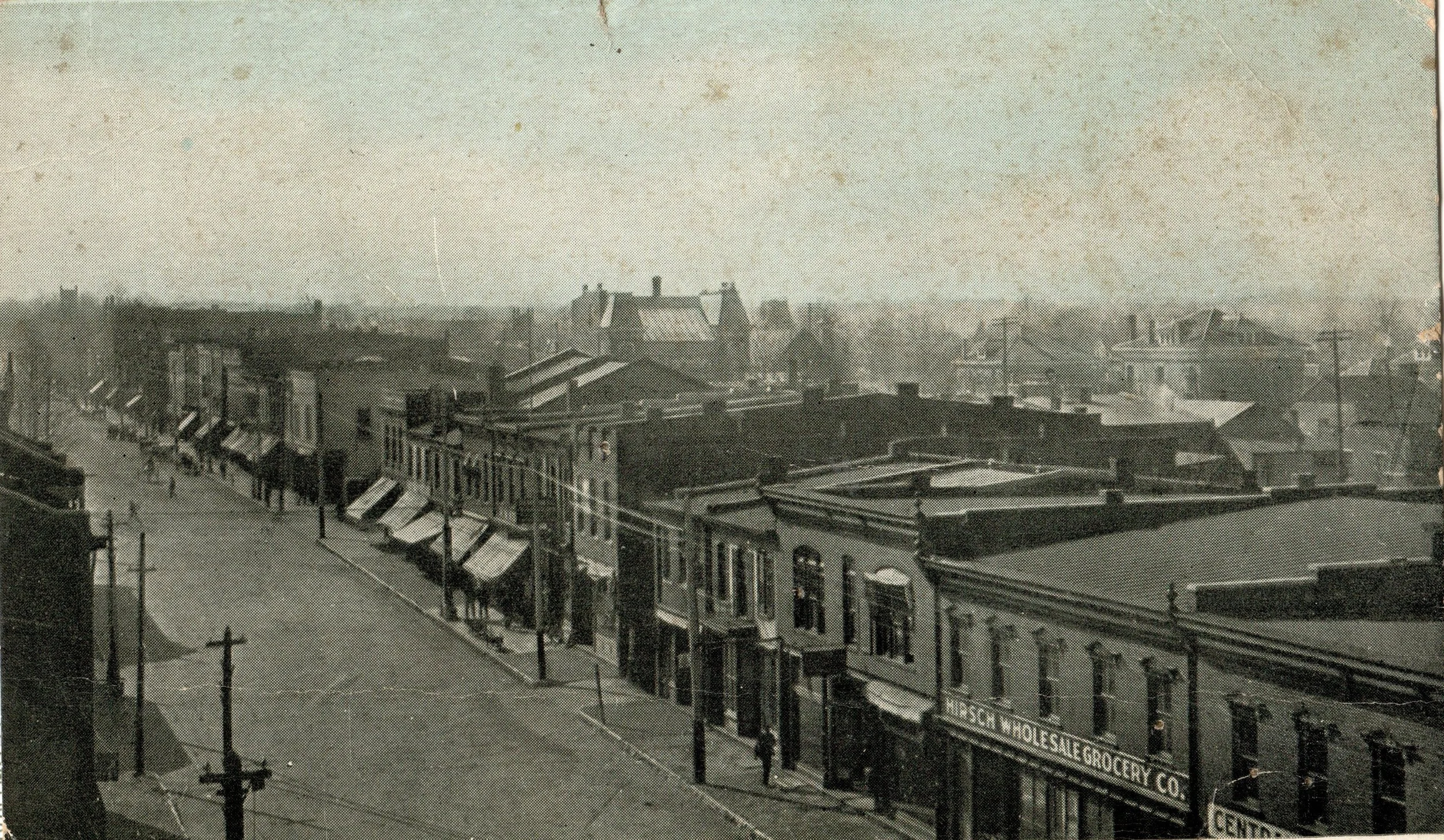 1912-Main St. Looking South from Hotel