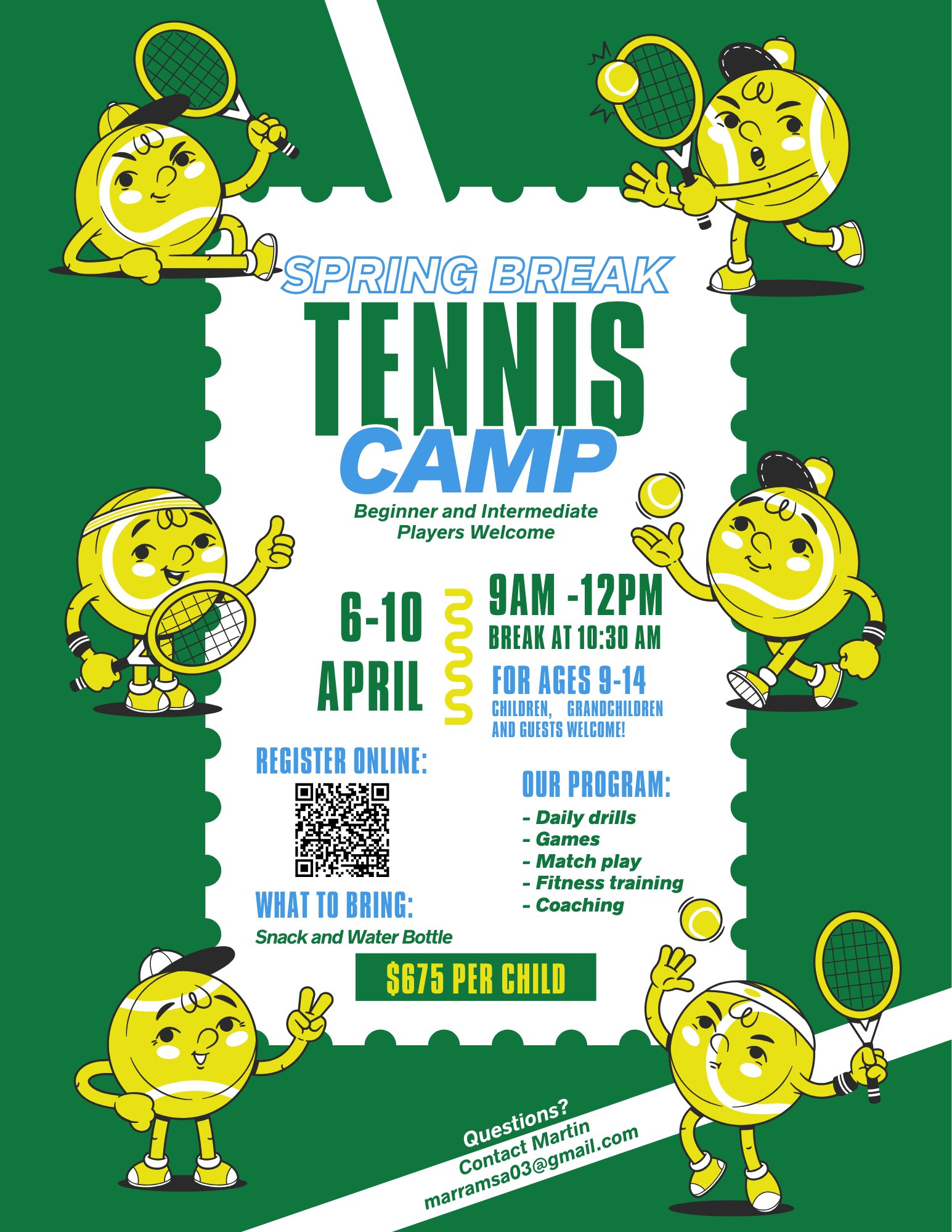 Spring Break Tennis Camp