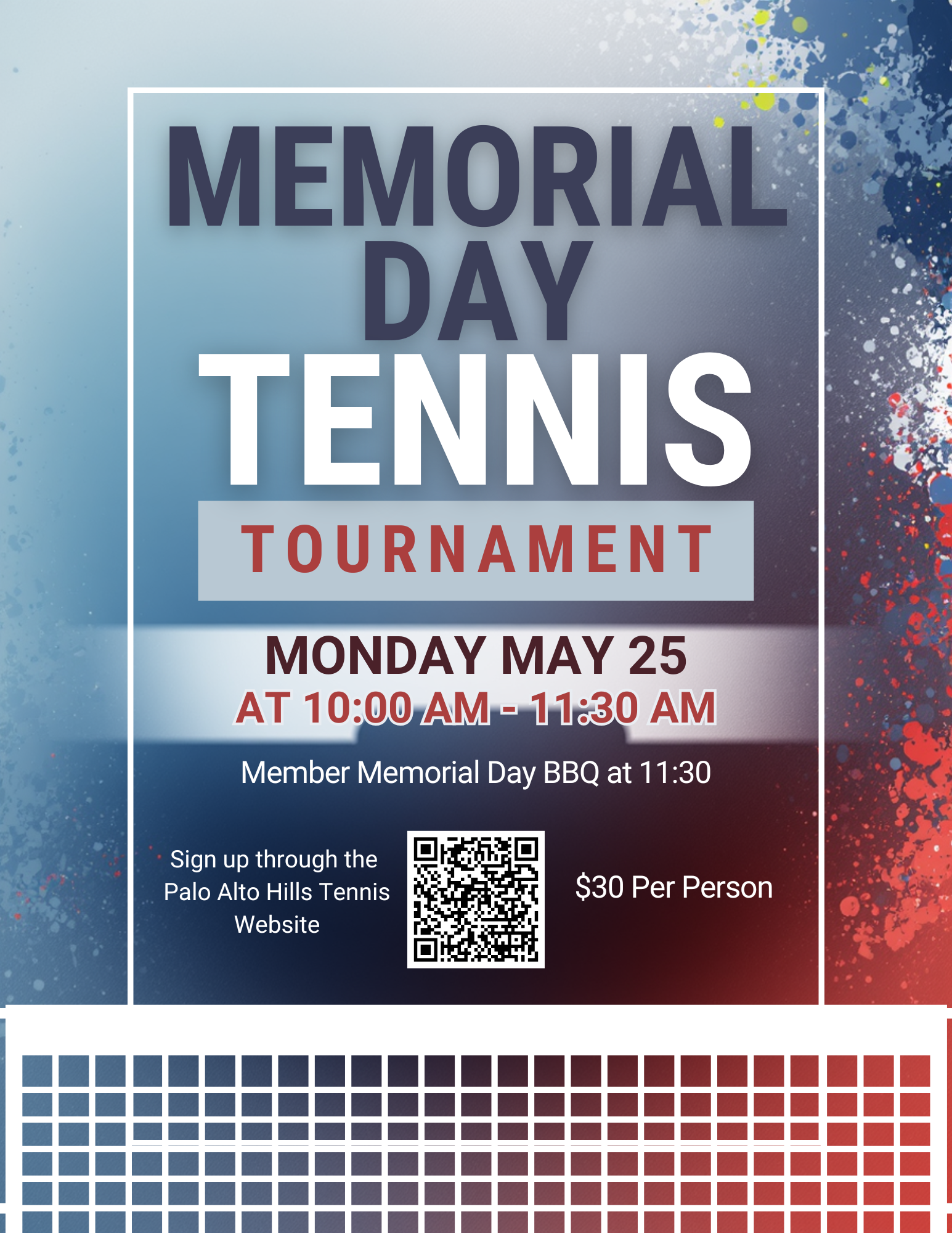 Memorial Day Tennis