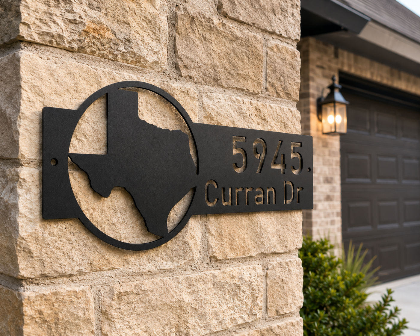 Custom Texas Address Sign