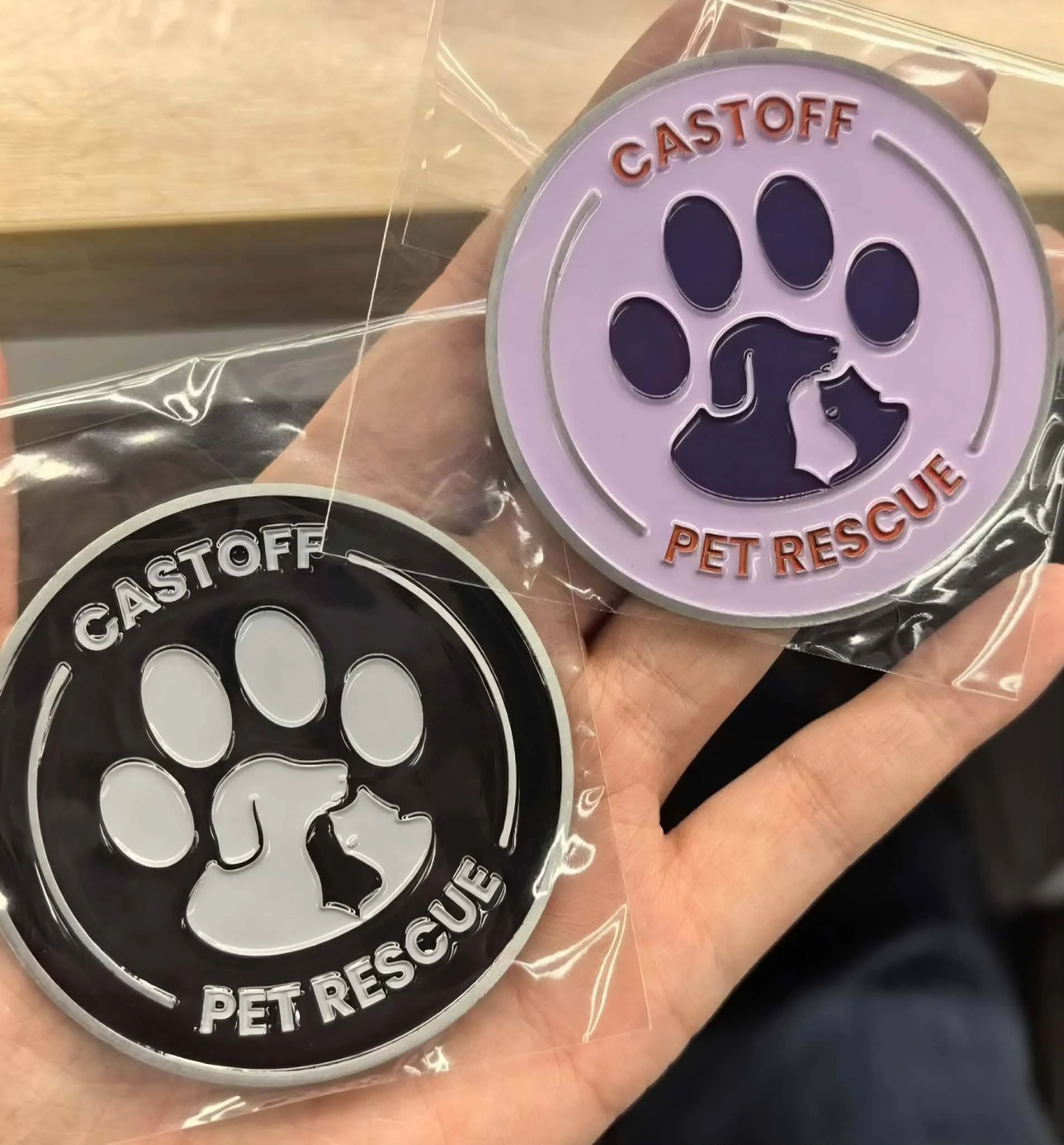 Castoff Pet Rescue Car Badges