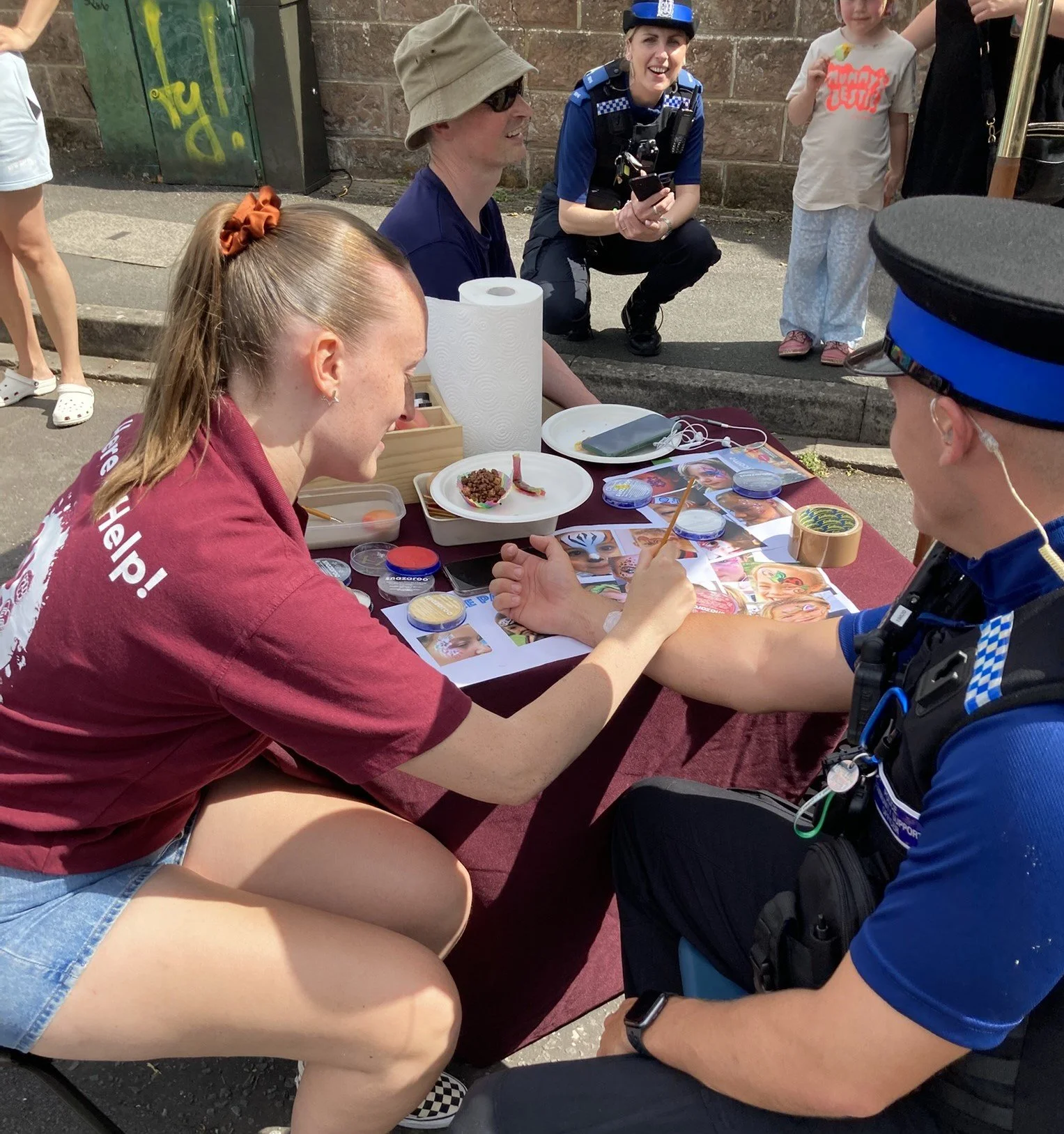 Chelsea from SUSU on tatoo duty