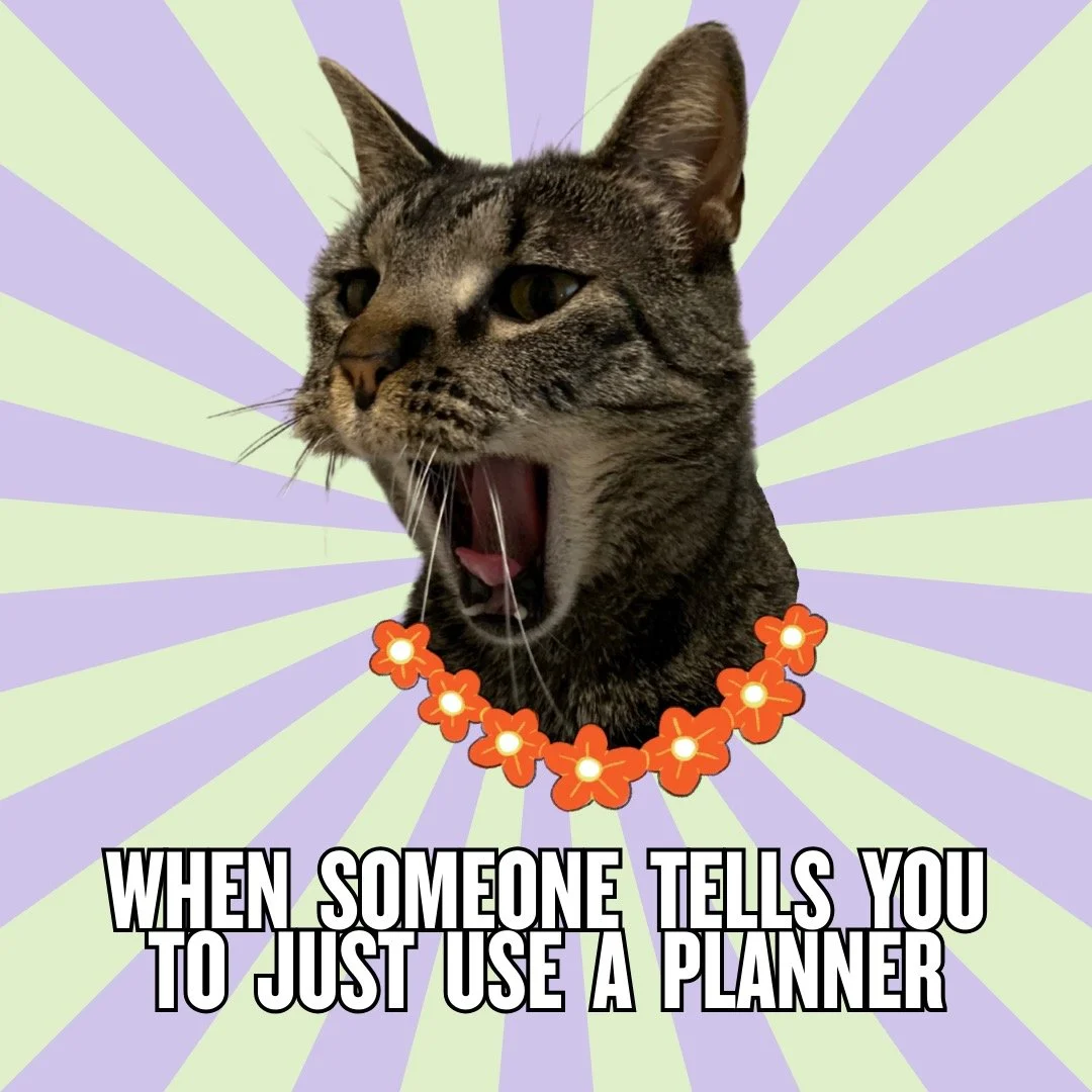 We've all heard this one before. If it were that easy, you wouldn't need an ADHD coach. 😉   *starring Pepperoni the cat*

#ADHD #ADHDcoaching #ADHDcoach #neurodivergent #ADHDtips #ADHDadults #ADHDwomen #adhdproblems #adhdprobs