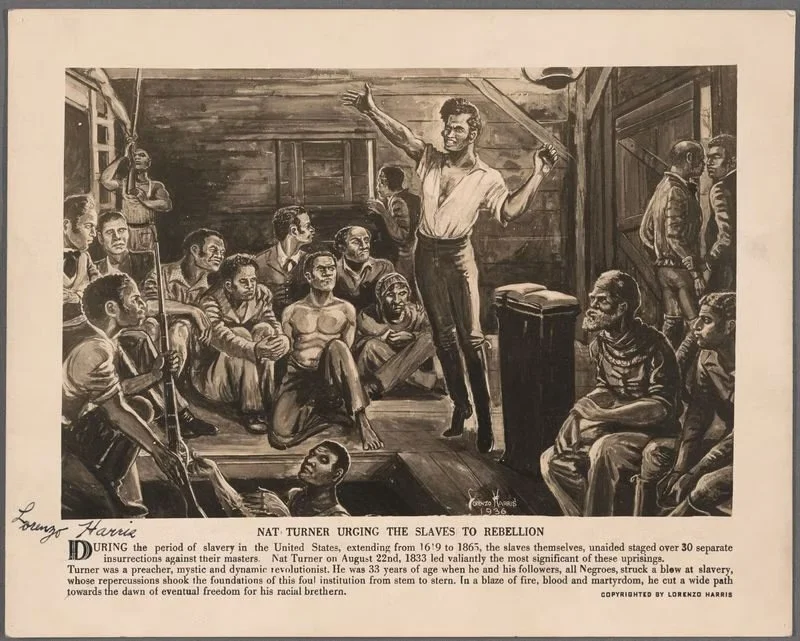 Nat Turner urging the slaves to Rebel