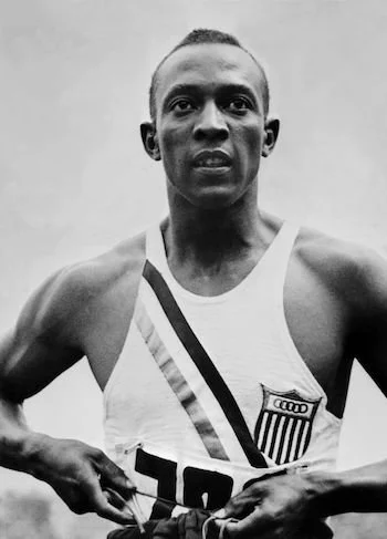 Jesse Owens in the 1936 Olympic Games
