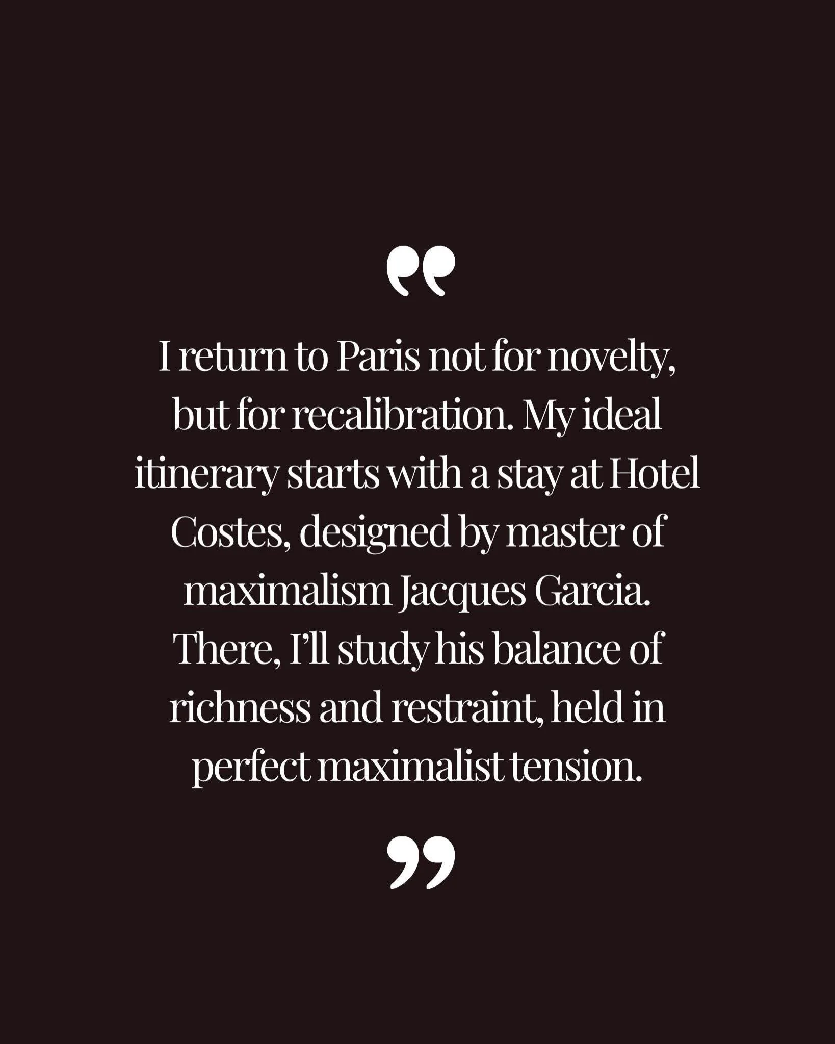 Travel refines the way we experience proportion, texture, color, and light. It moves and recharges us,&nbsp;restoring a sense of creative clarity.

This week, Corbin See was asked by @dmn_abode how travel informs the way we think about interiors at h