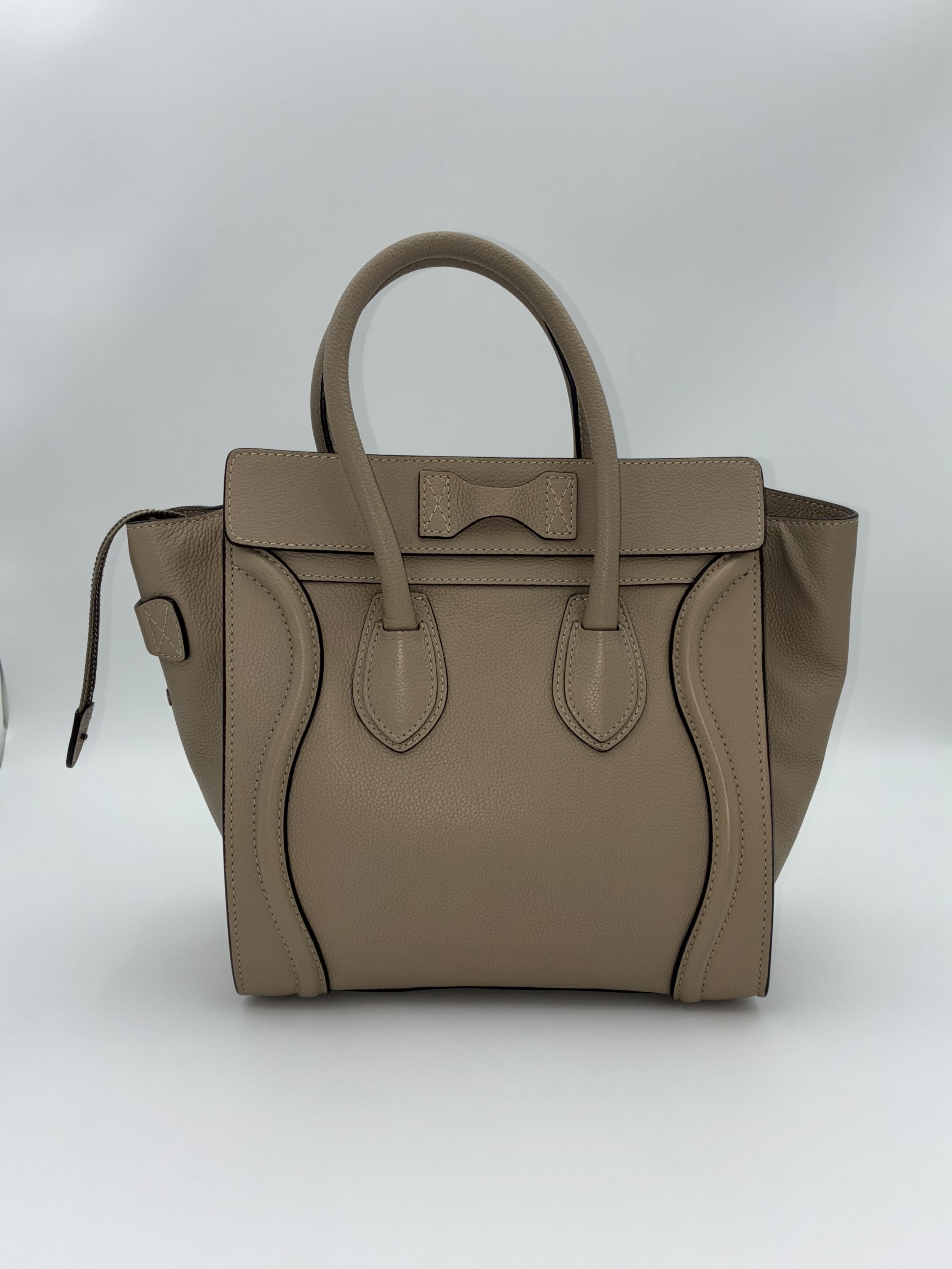 Celine Luggage Beige Leather