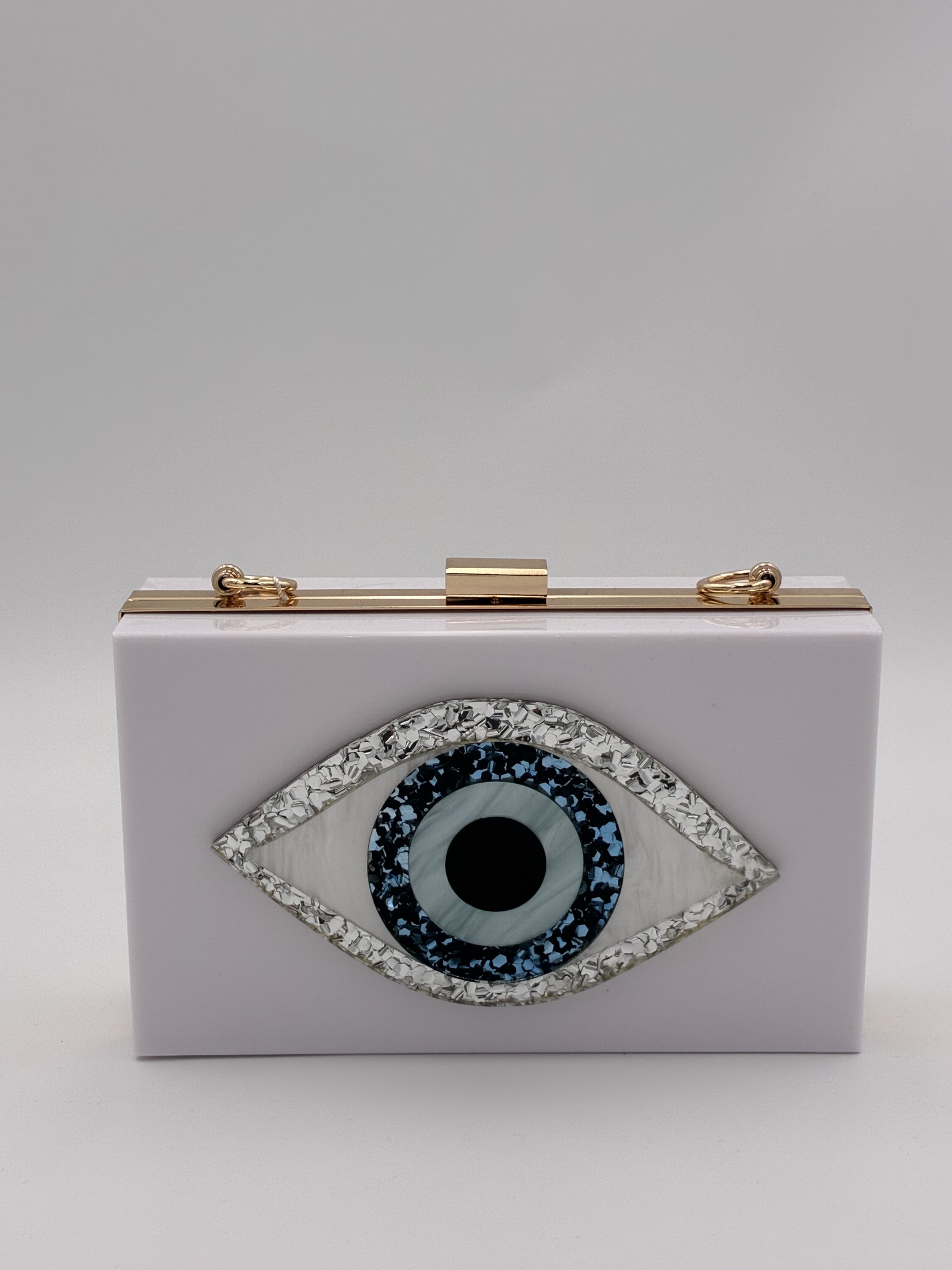 Greek Eye Acrylic Clutch