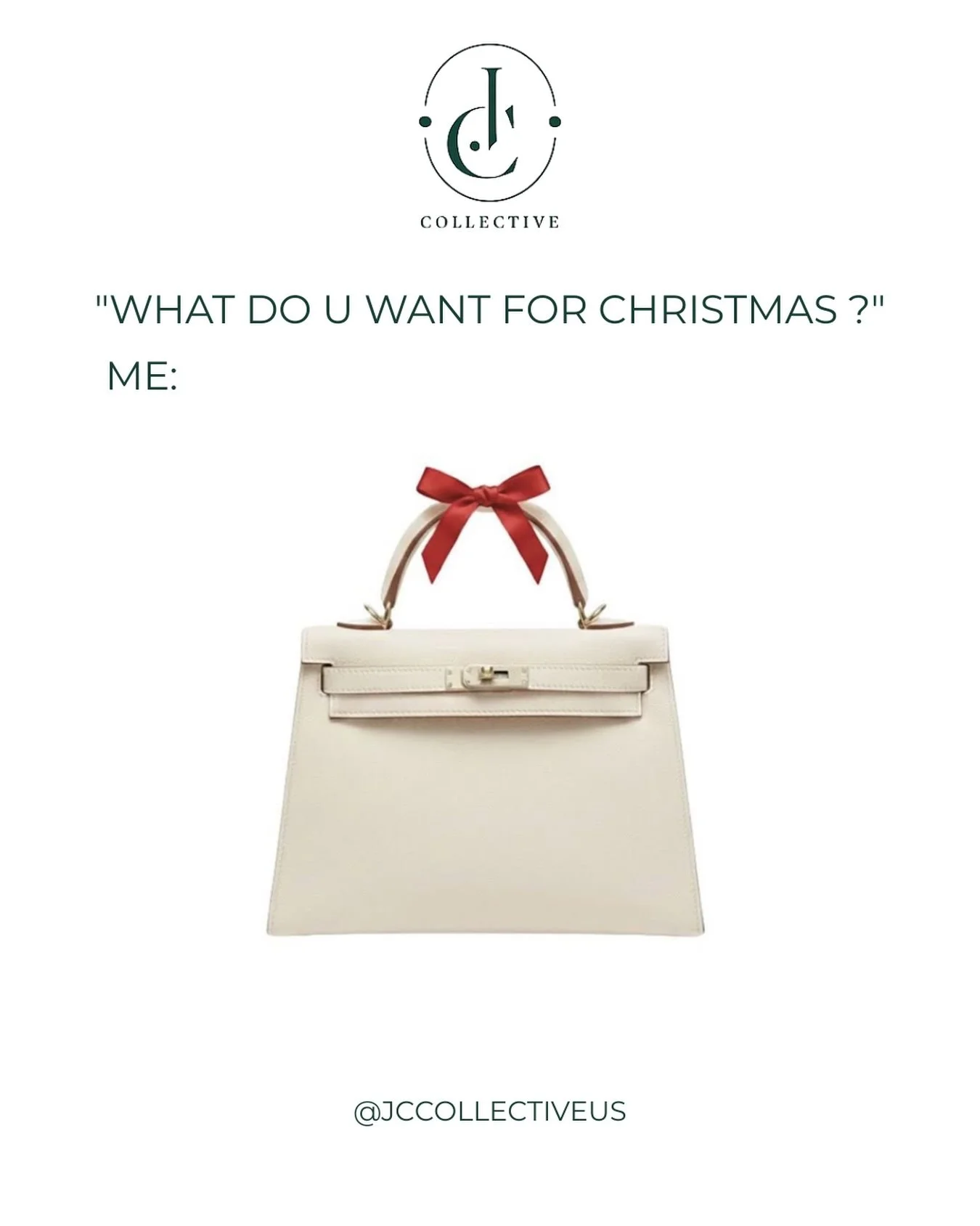 &ldquo;What do you want for Christmas?&rdquo;
Me: 🎁🤍

Timeless pieces, unforgettable gifts.

@jccollectiveus 

#westonfl #luxurybags #christmasgiftidea