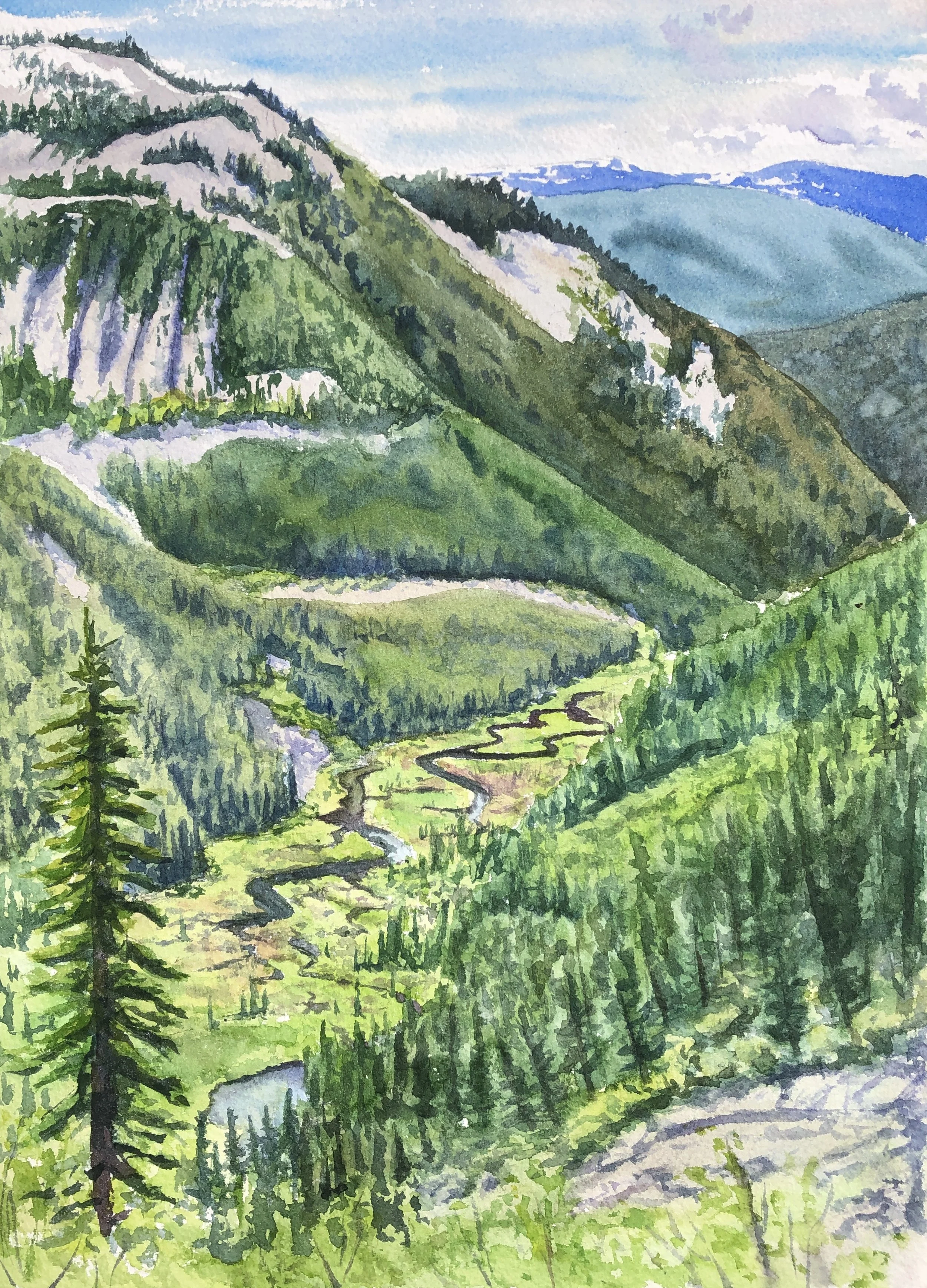 View in Cabinet Mountains
10"x14"