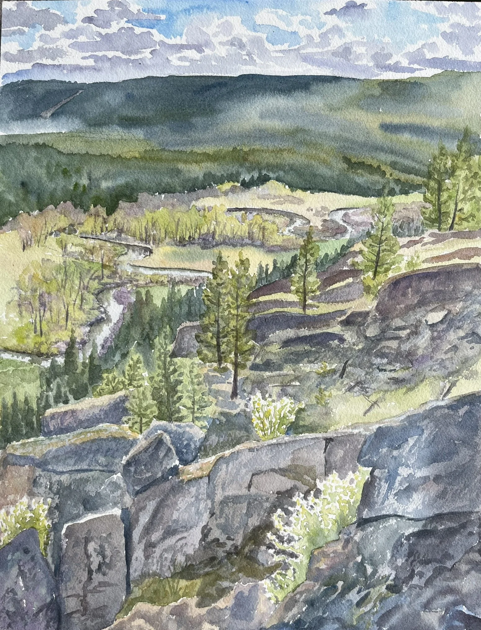 Little Spokane Overlook
11"x14"