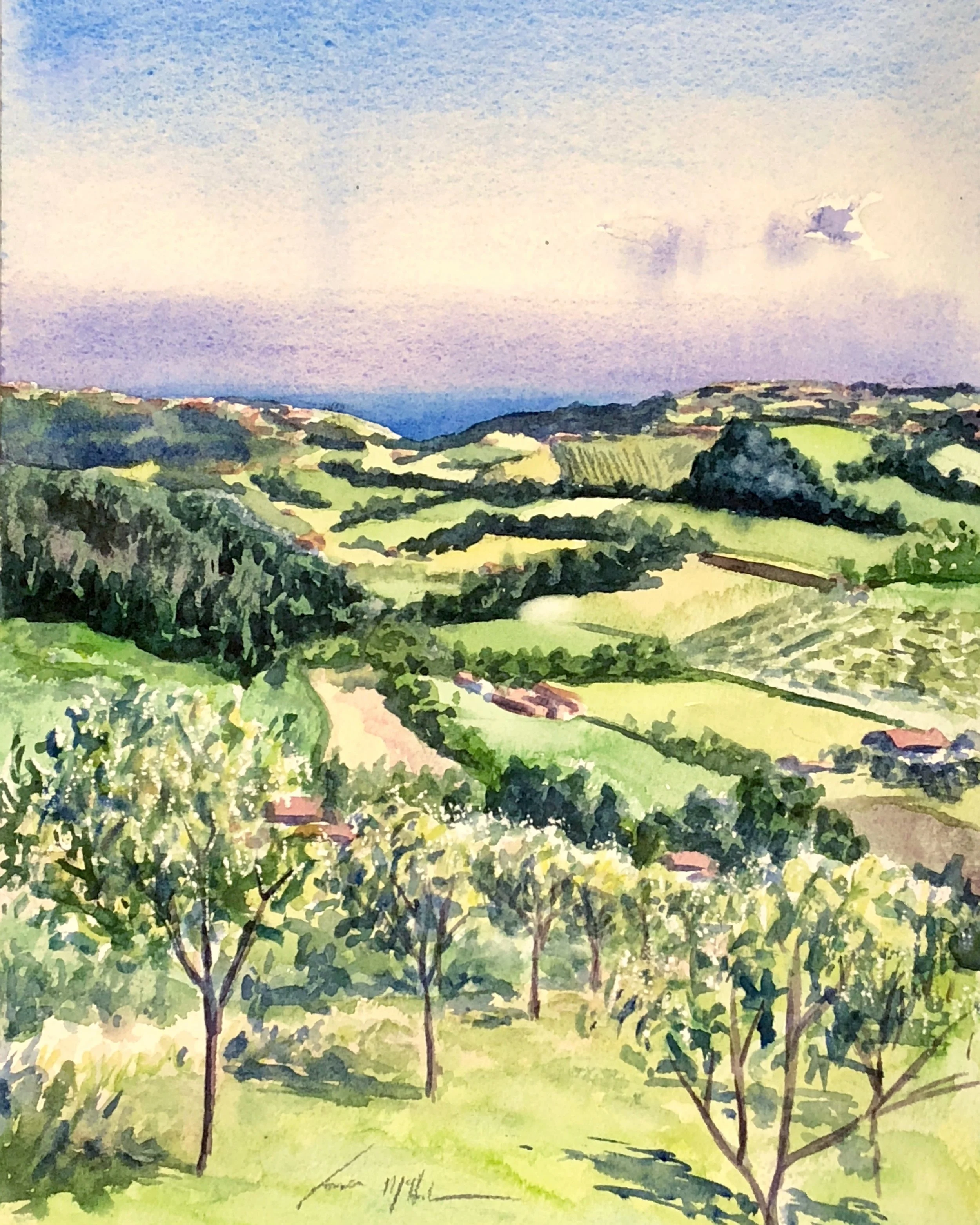 Orchards in Asturias
9"x12"