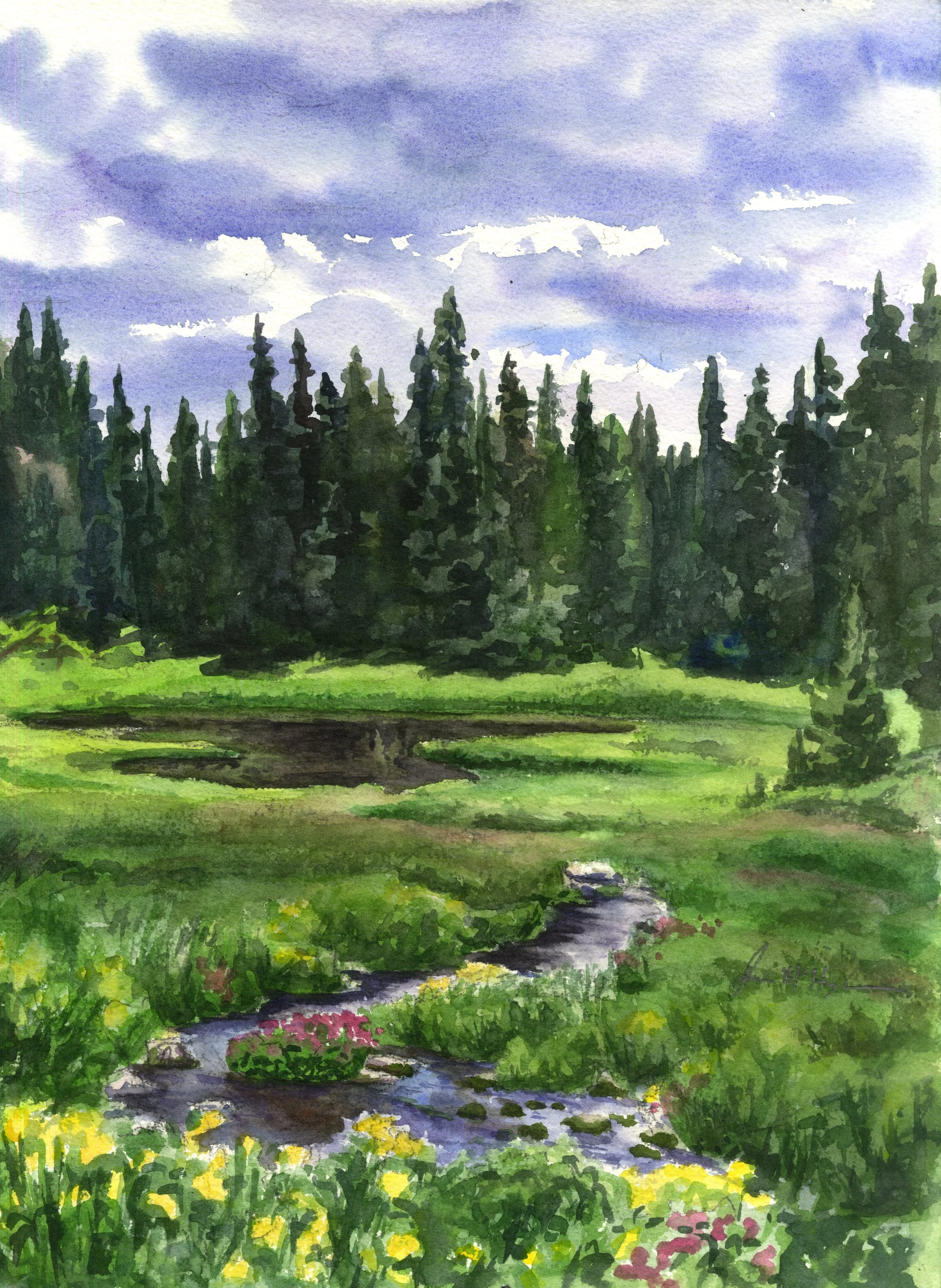 Mountain Meadow
12"x16"
(Sold)