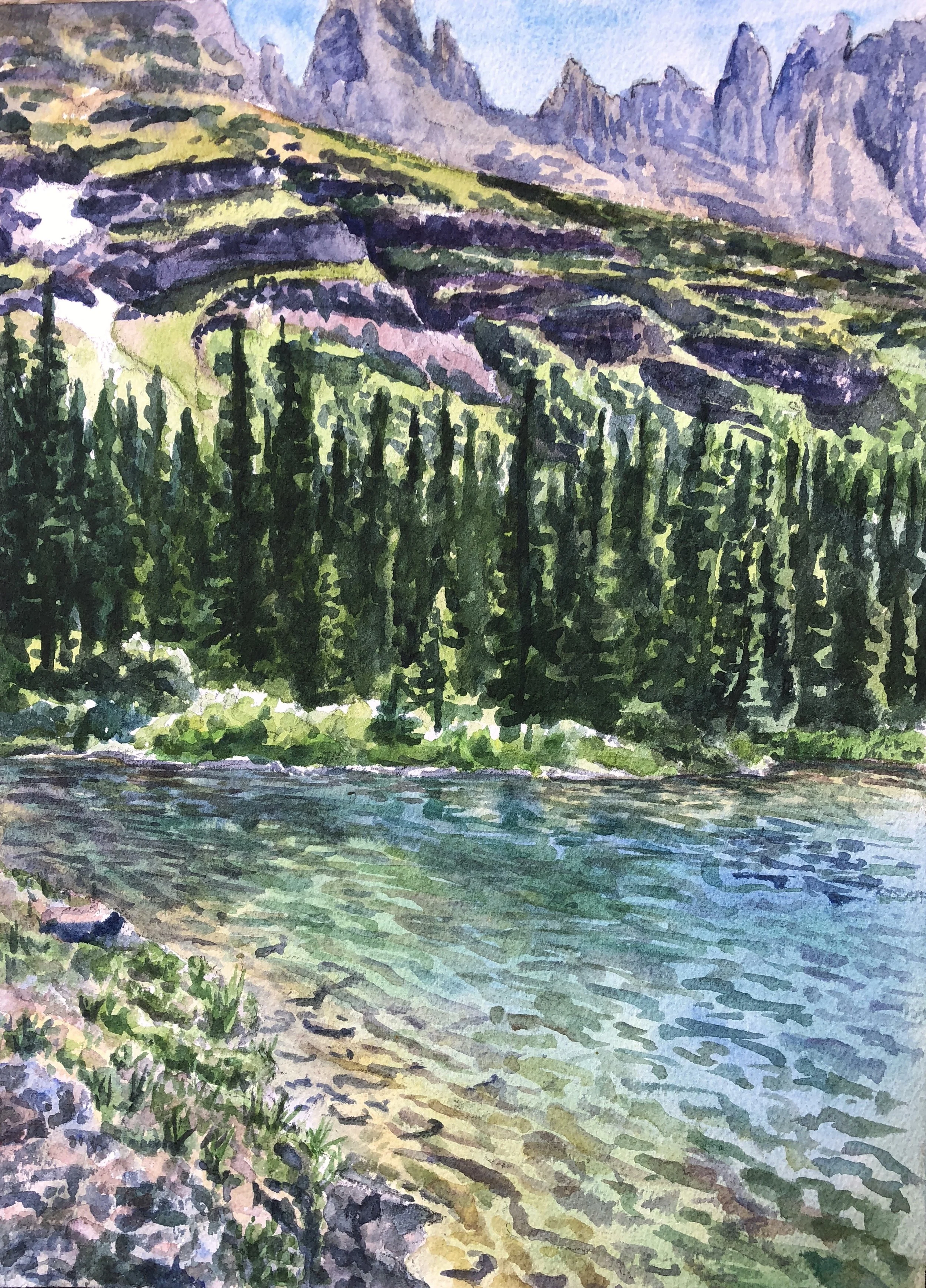 Alpine Lake, Glacier NP
9"x12"