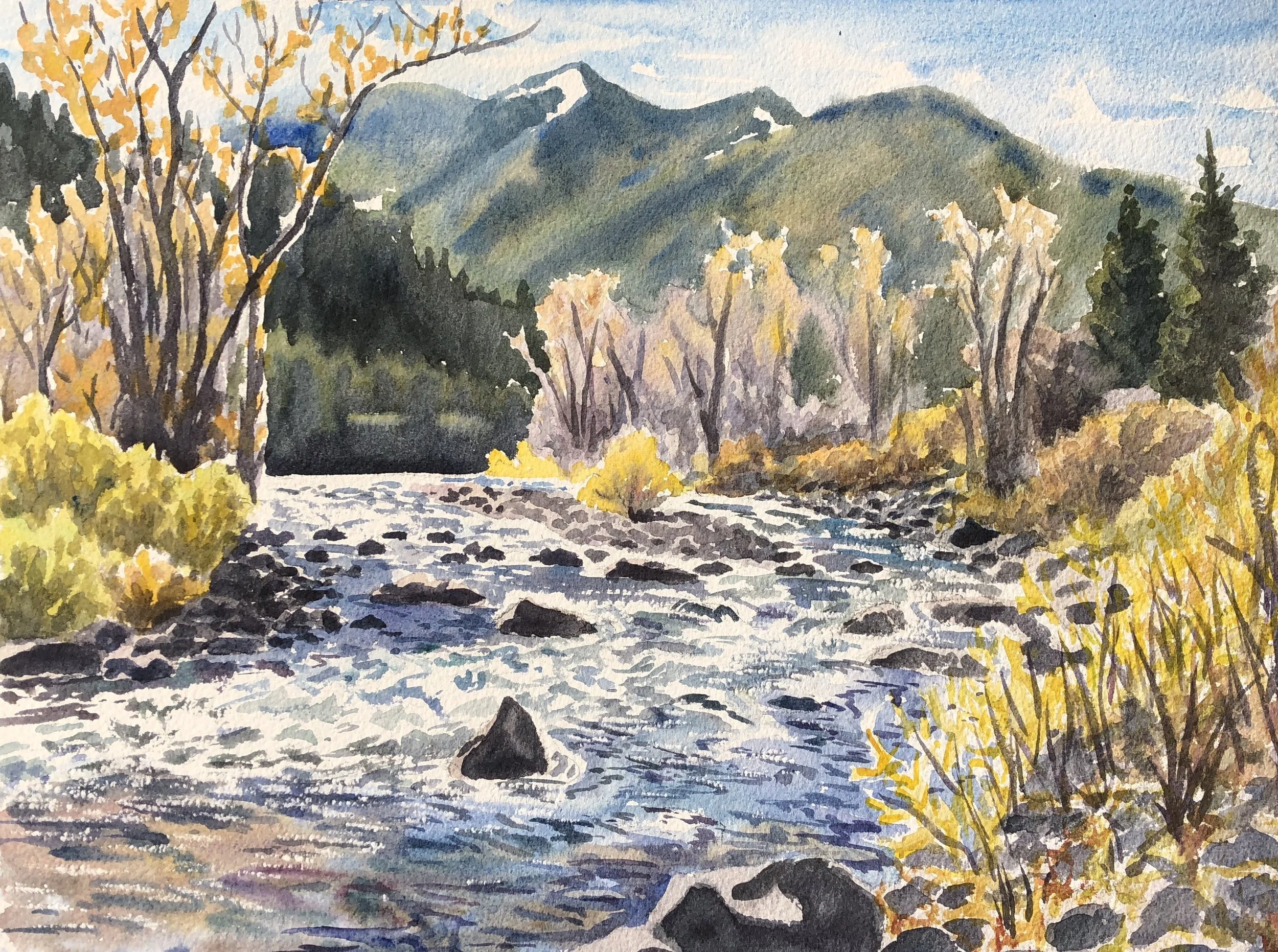 Gallatin River, autumn
12"x16"
(Sold)