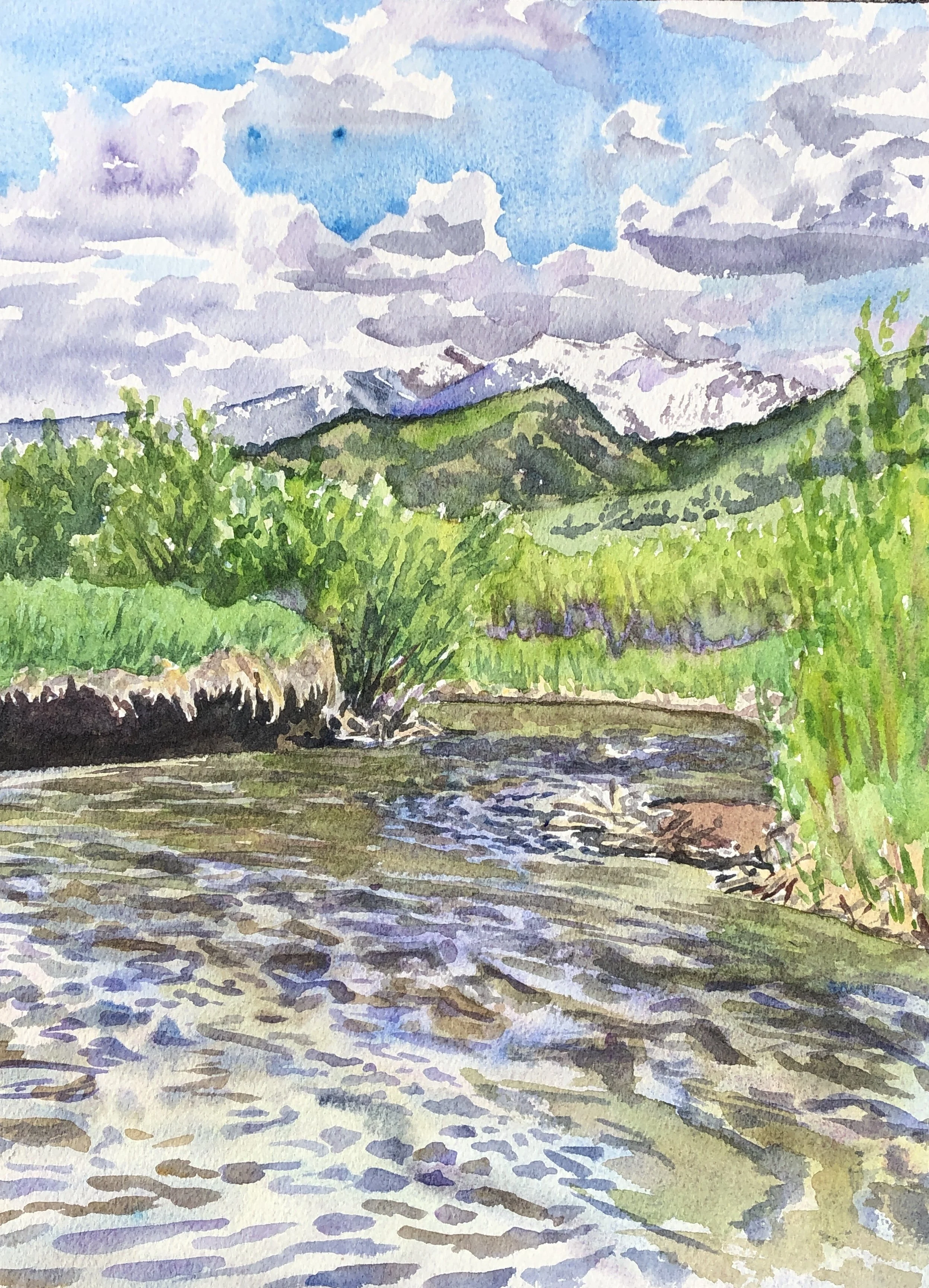 East Gallatin and Bridgers
9"x12"