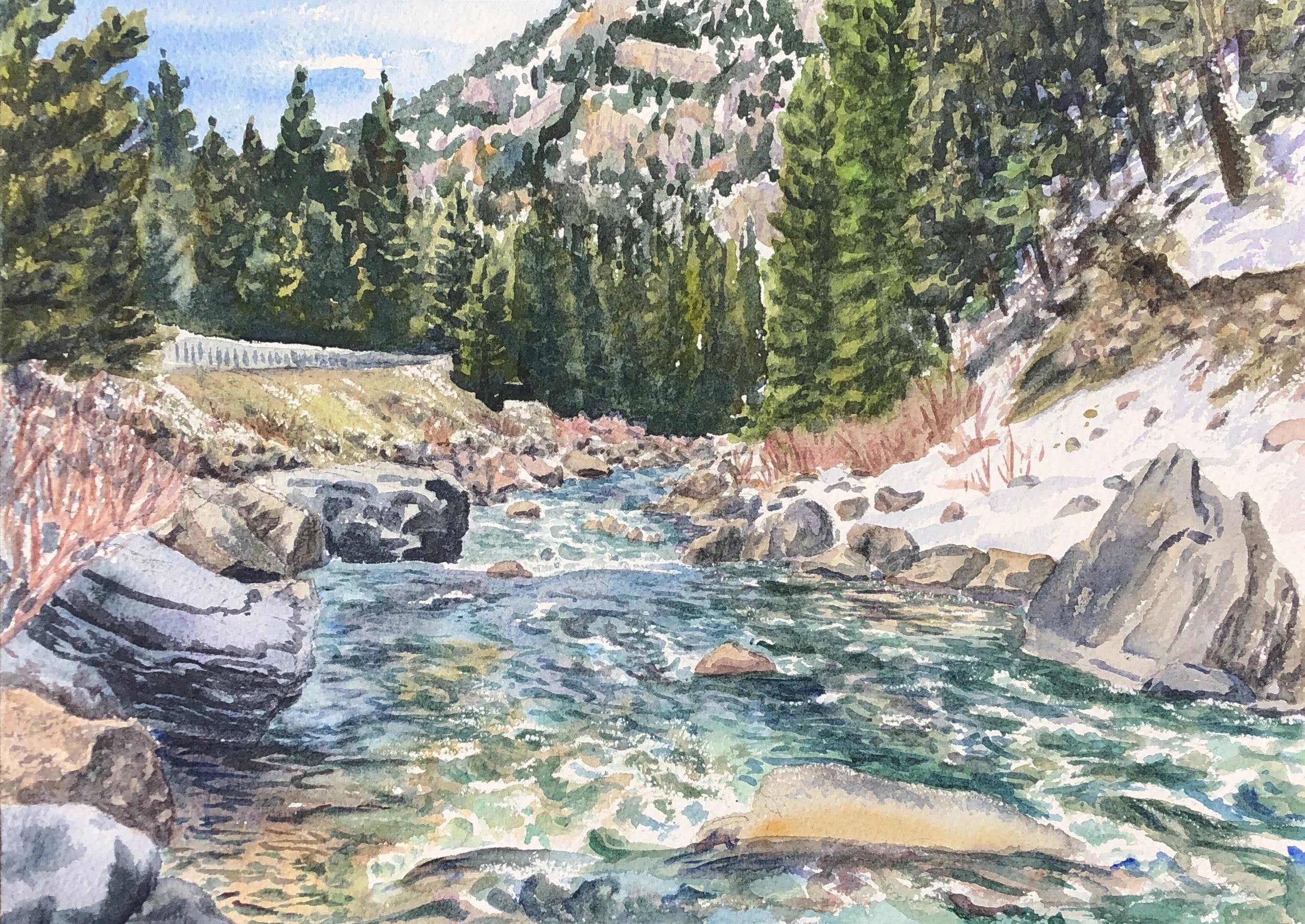 Gallatin Canyon, spring
10"x14"