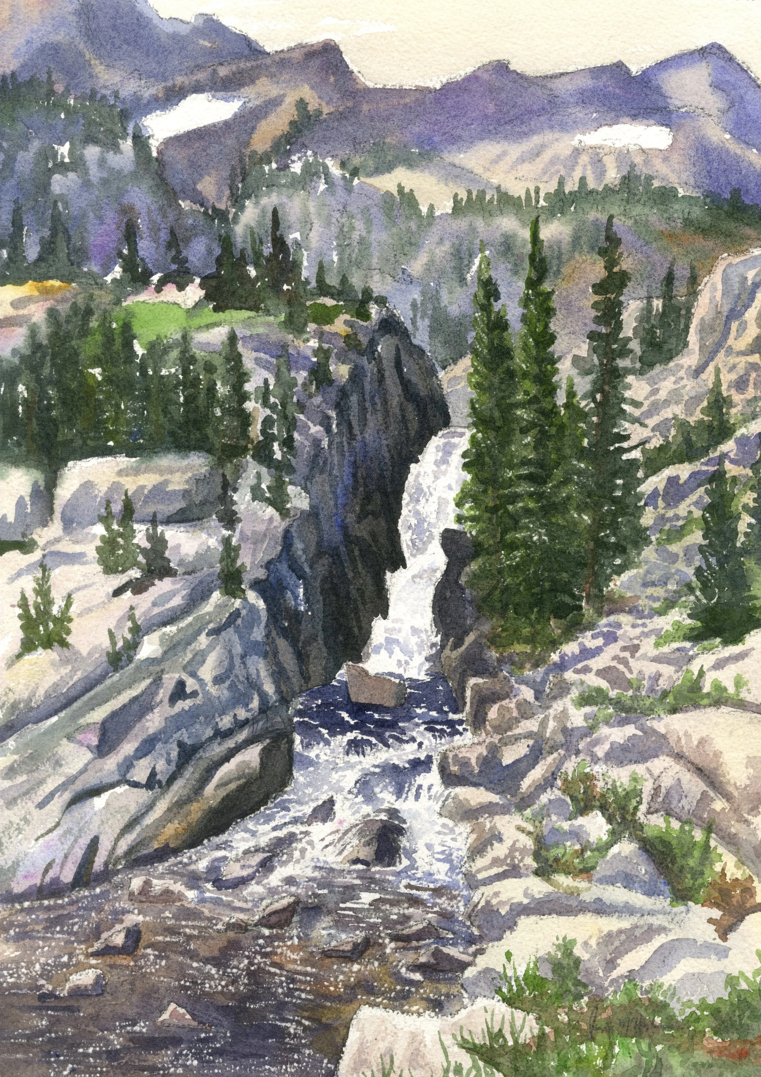 Waterfall in Beartooths
12"x16"