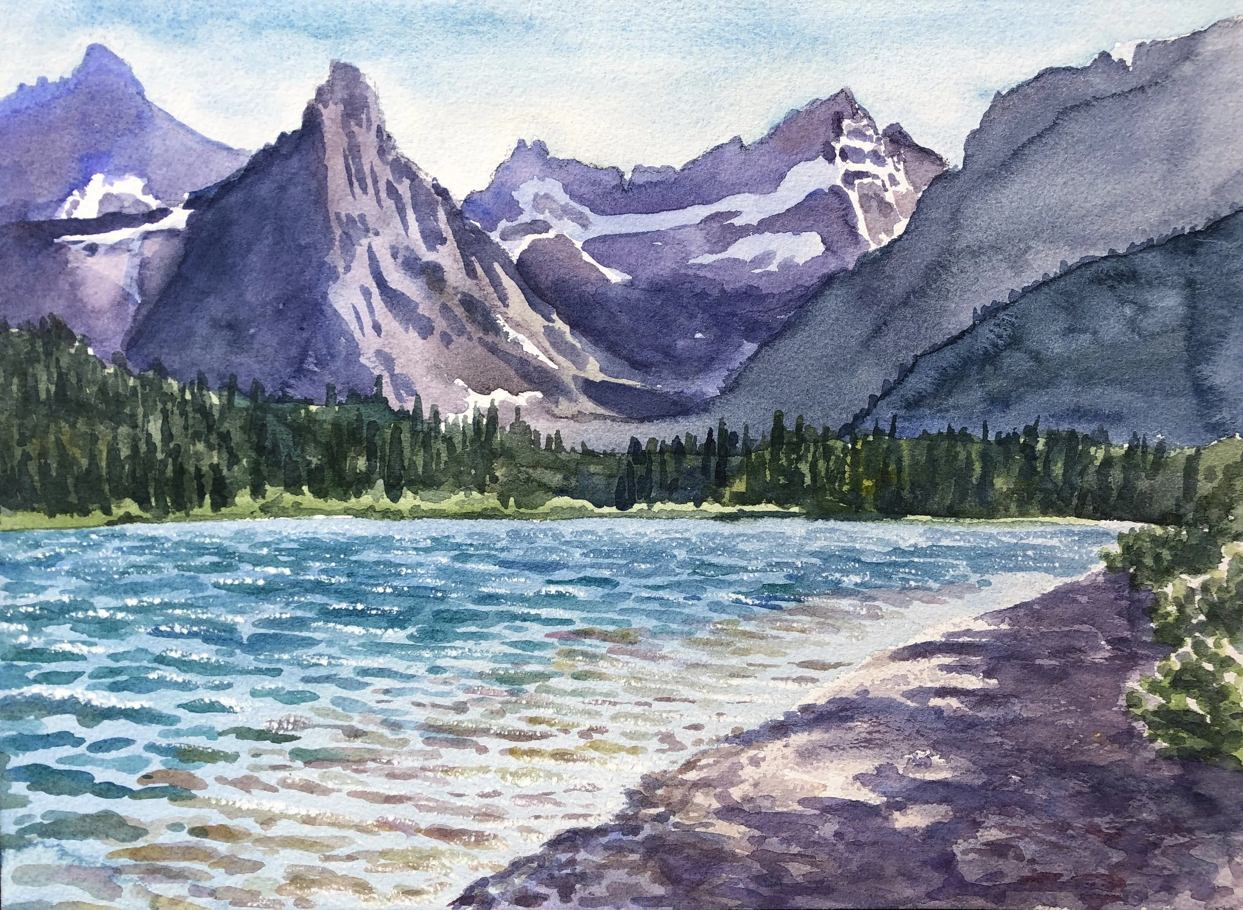 Cosley Lake, Glacier NP
9"x12"