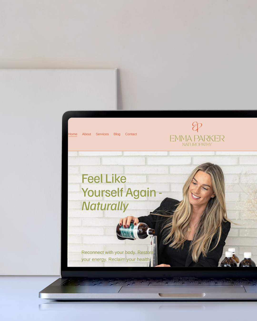 Emma Parker Naturopathy - website launch package, logo, branding