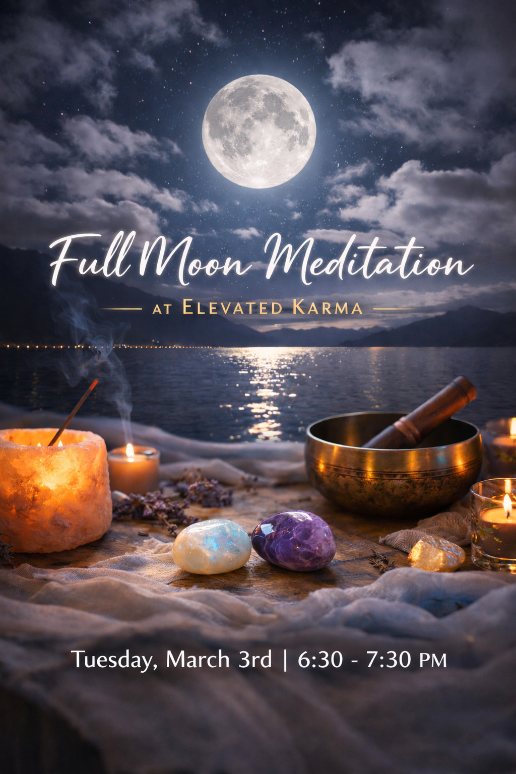 March Full Moon Sound Meditation | March 3rd 6:30pm - 7:30pm