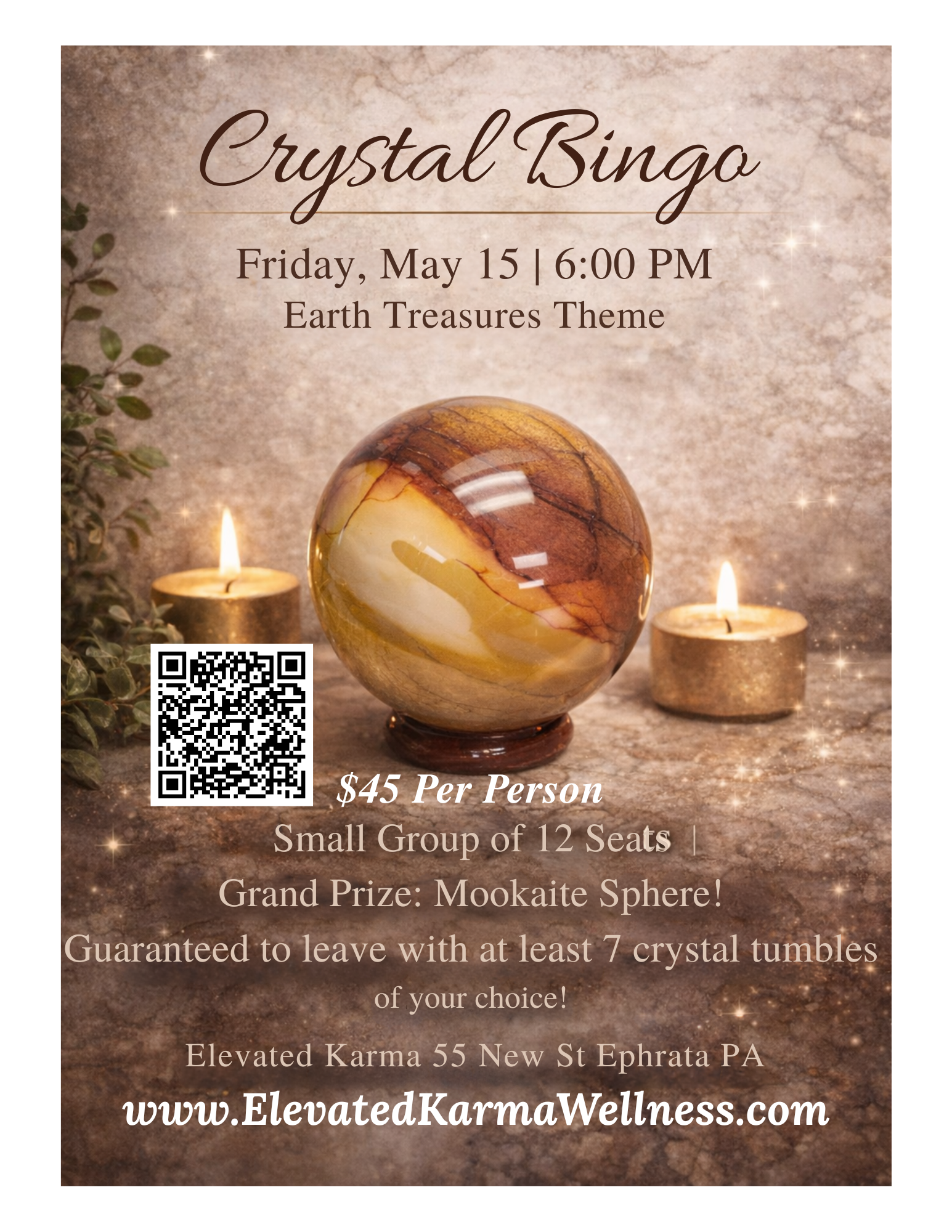 Crystal Bingo May 15th 6pm