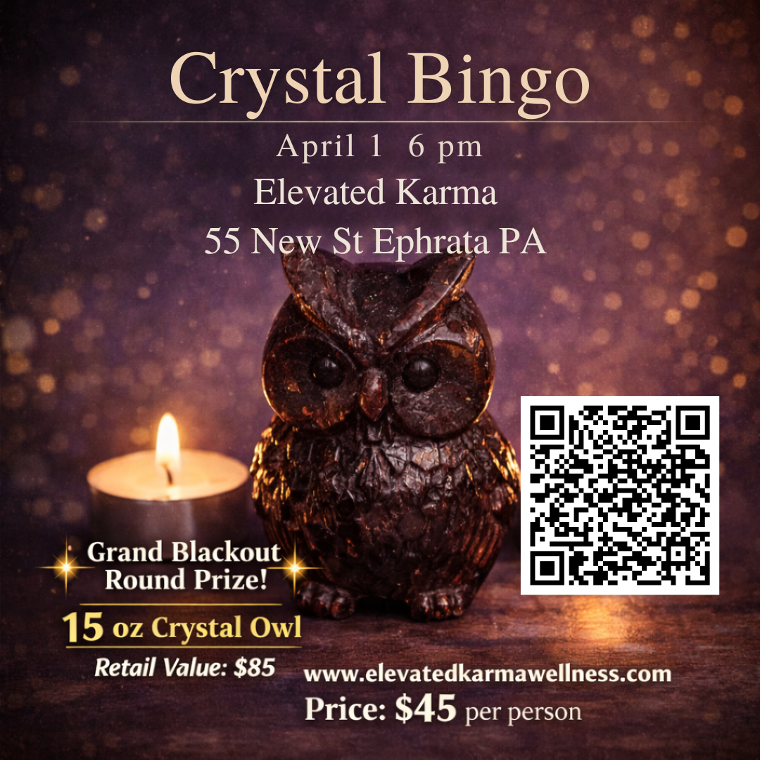 🌕 Full Moon Crystal Bingo Night 🔮  April 1 | 6pm