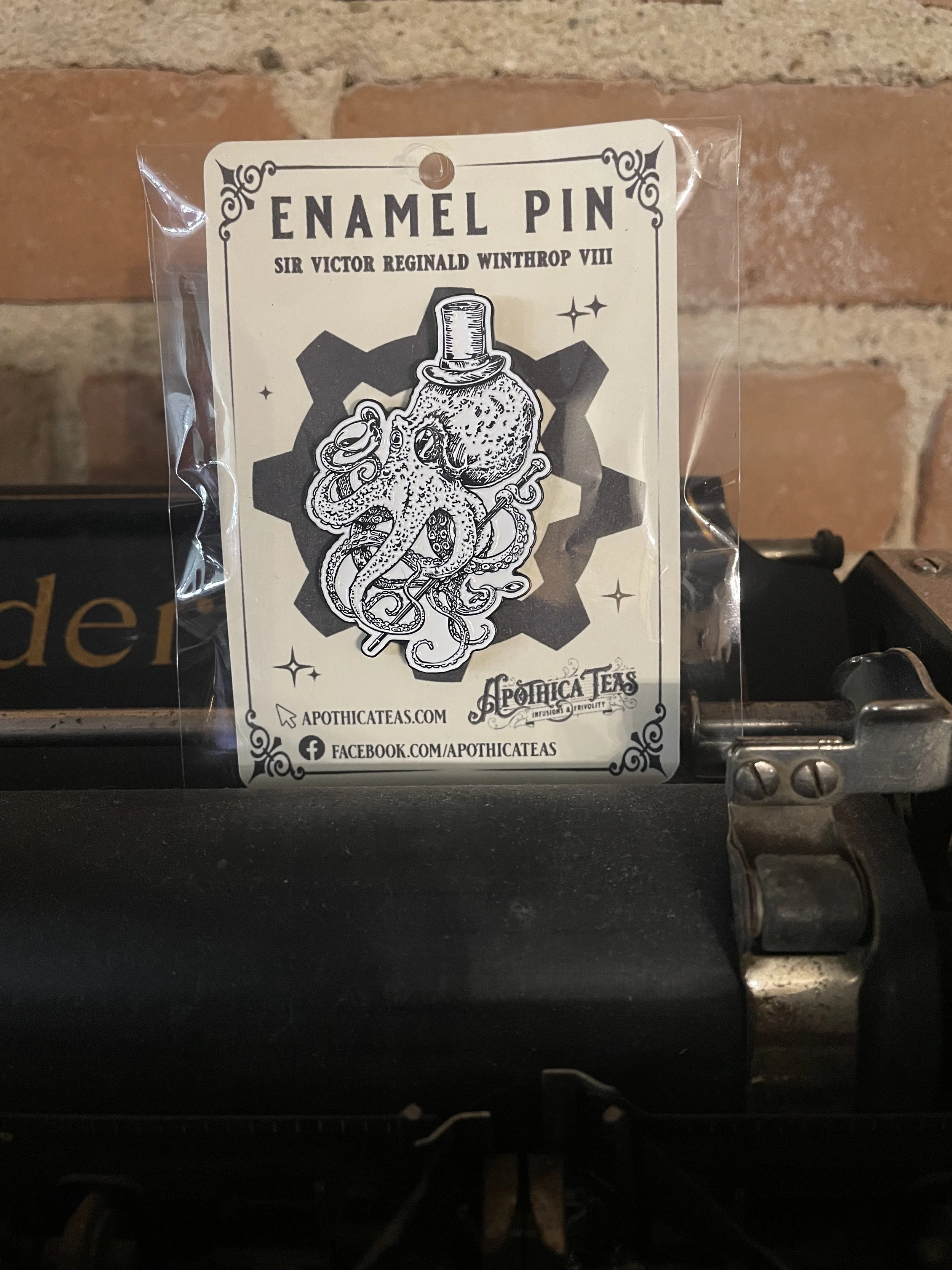 Sir Victor Enamel Pin