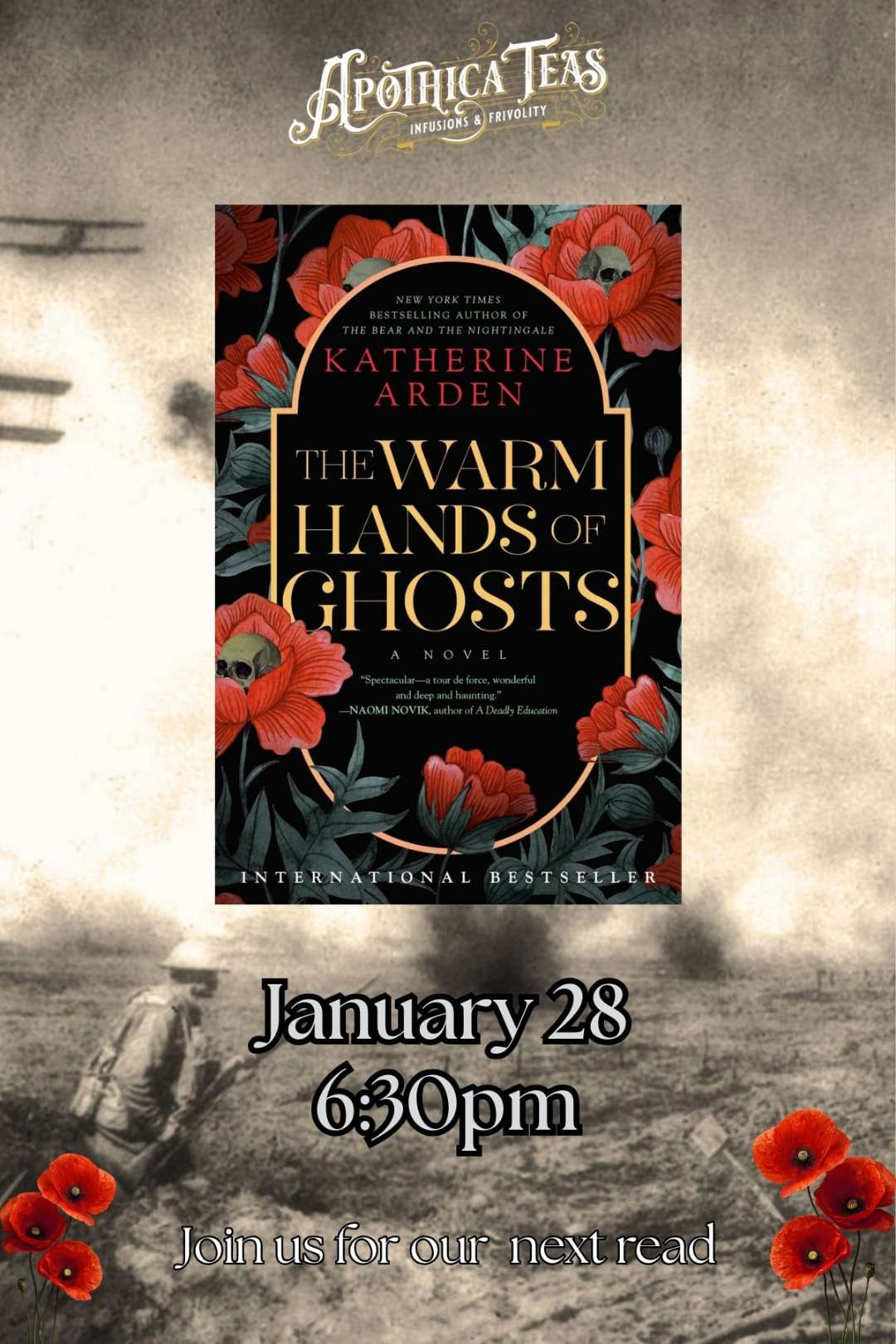 Apothica Book Club - The Warm Hands of Ghosts