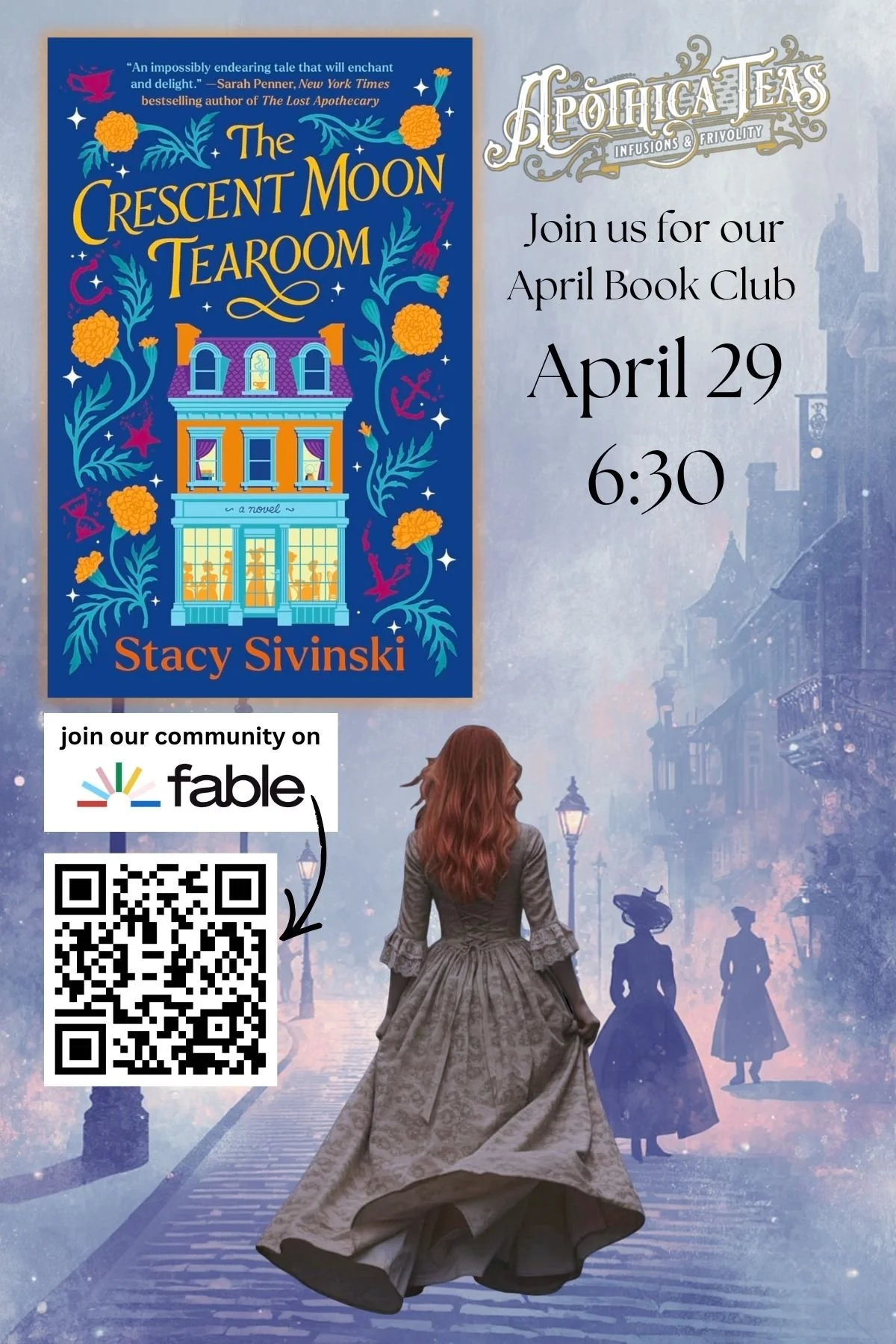 Apothica Book Club - The Crescent Moon Tearoom