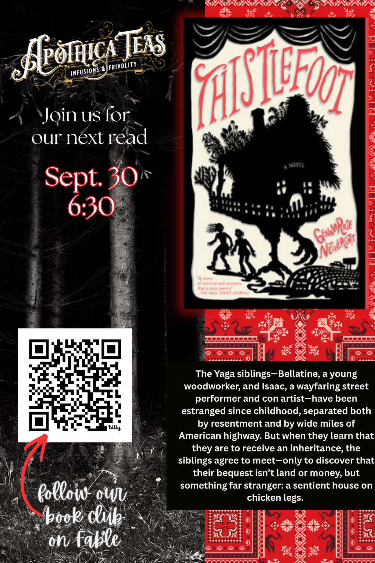 Apothica Book Club - Thistlefoot