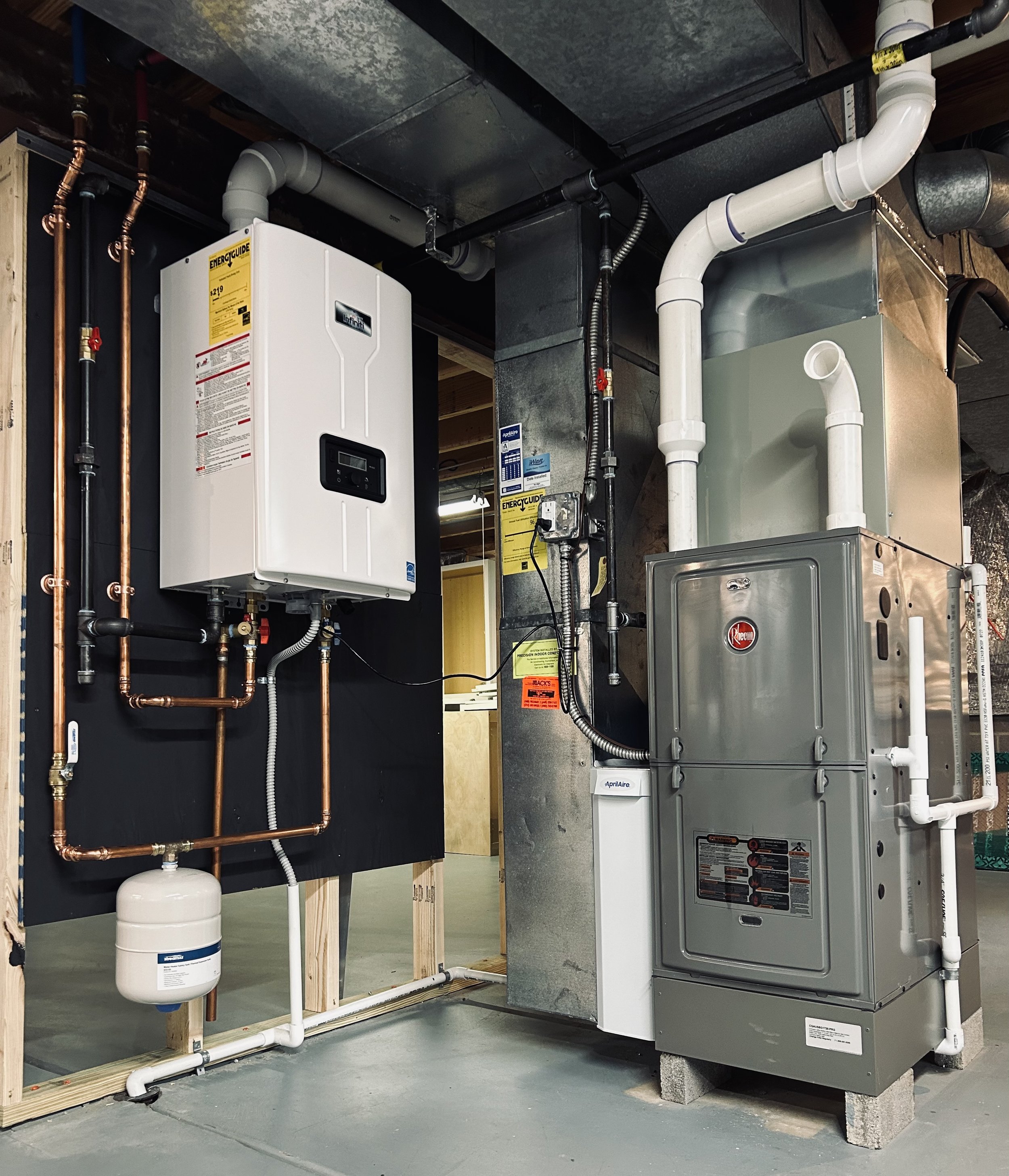Furnace, AC, and Tankless Hot Water Install in Mentor, OH