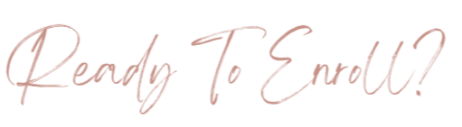 Text saying 'Ready to Enroll?' in a stylized font.