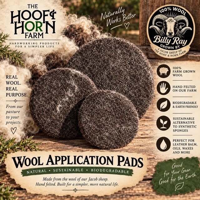 100% Wool Application Pads