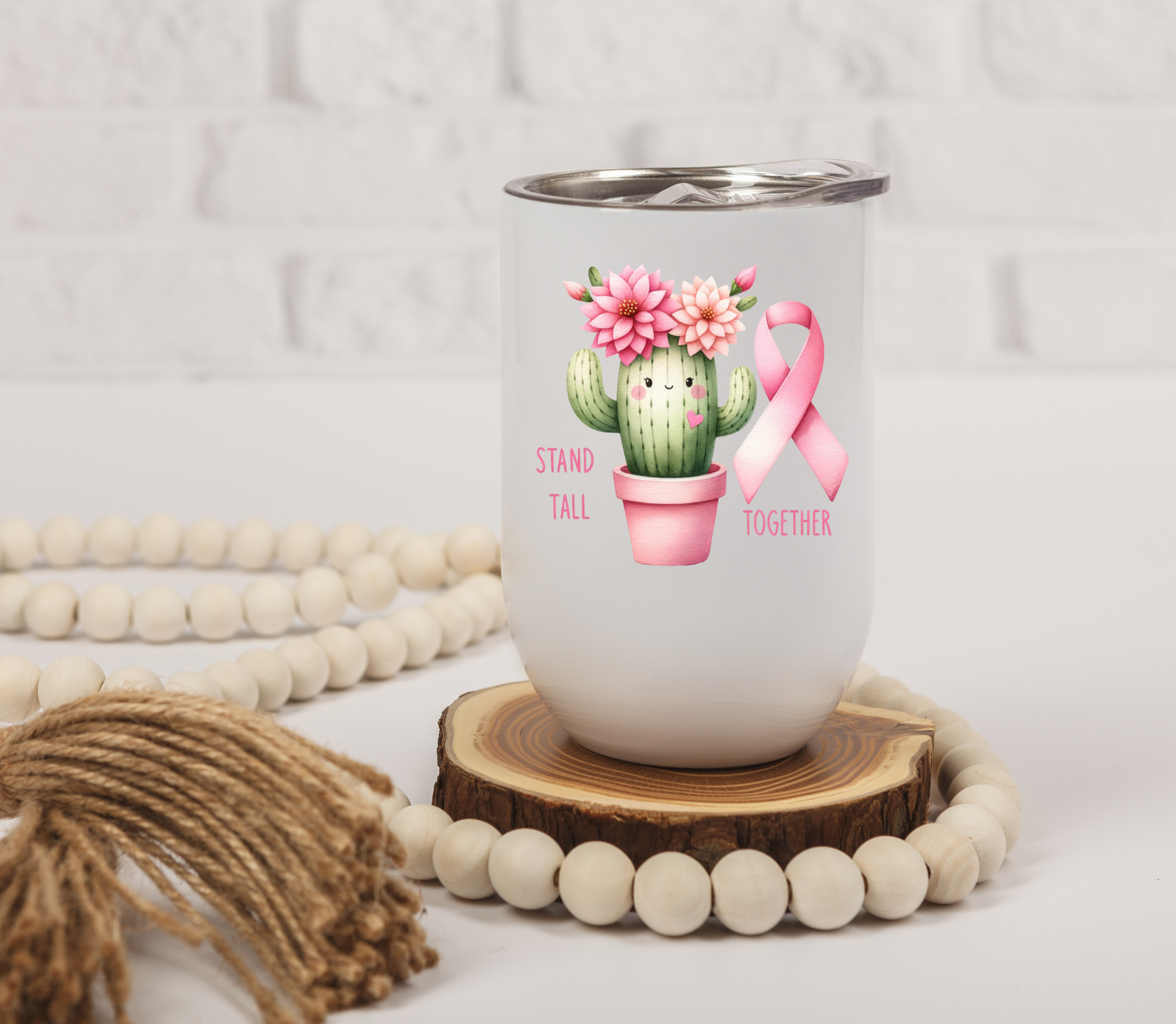 Stand Tall Together 12oz Wine Tumbler
