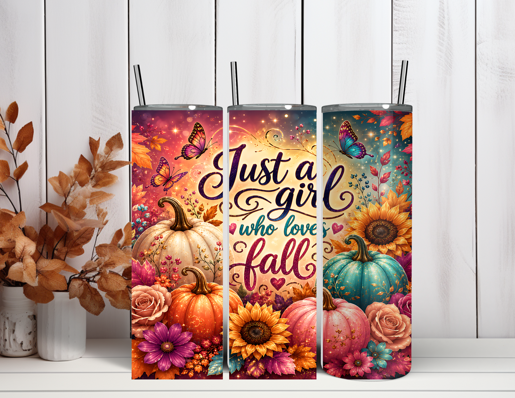 Just a Girl Who Loves Fall 20oz Tumbler