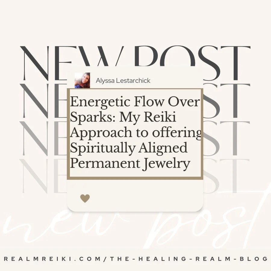 ✨ Energetic Flow Over Sparks ✨
I&rsquo;m so excited to share a new blog post on why I&rsquo;ve chosen a no-weld approach to permanent jewelry here at Realm Reiki. 🌿

For me, it&rsquo;s about more than jewelry &mdash; it&rsquo;s about energy flow, sa