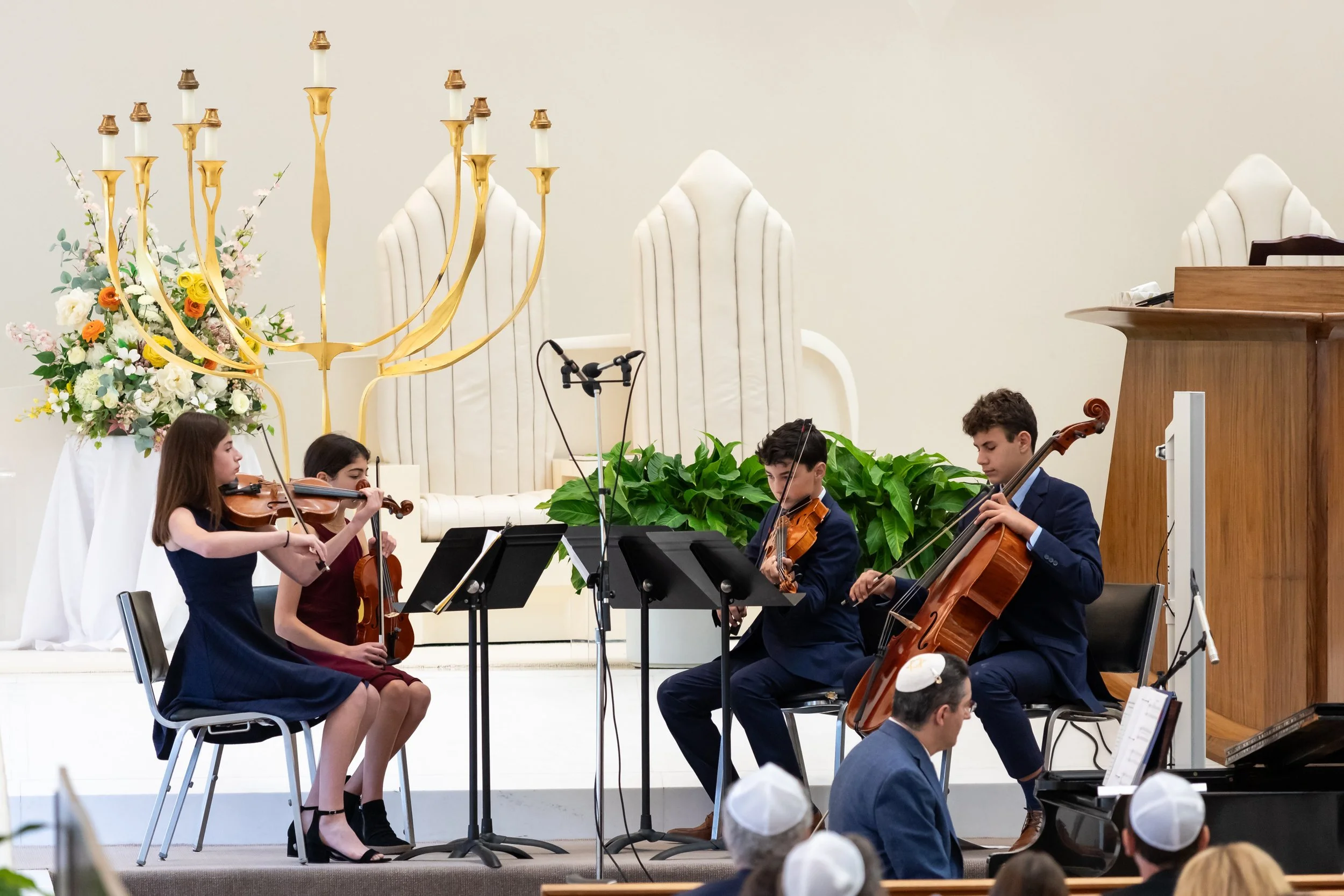 First Violin in Quartet at Synagogue- 15 Years Old - Volunteering for 3 Years