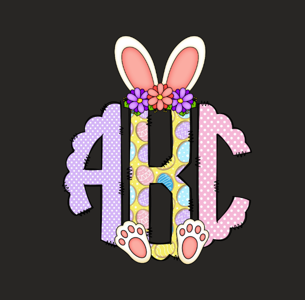 Youth Monogram Easter Tee