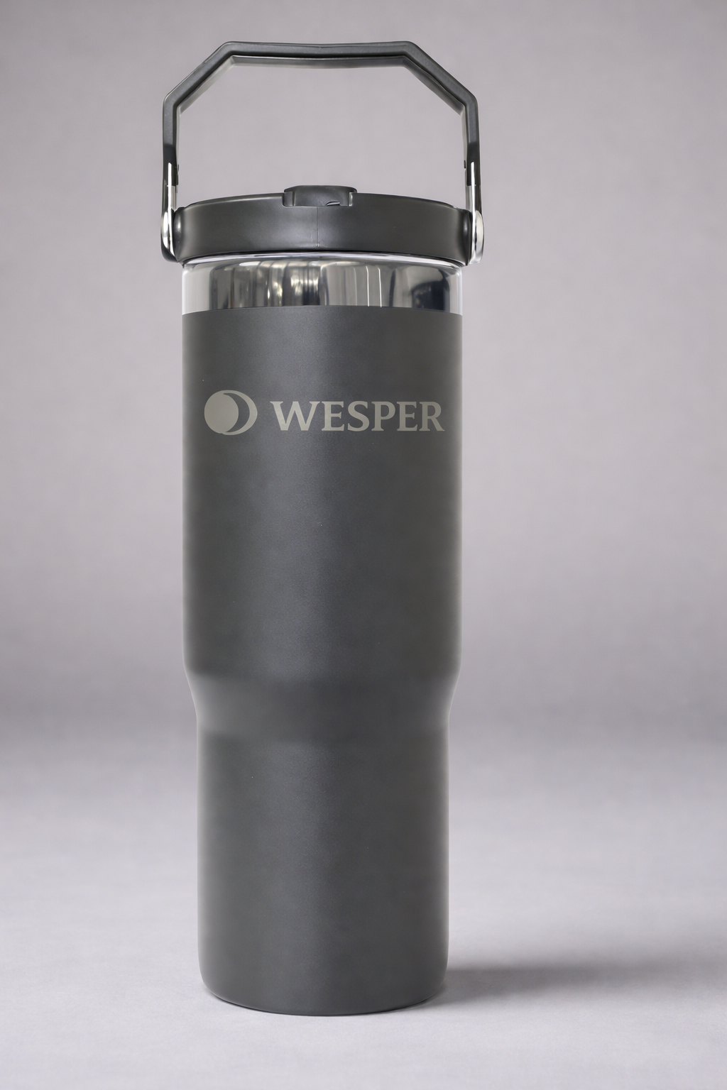 30 oz Black Plated Flip Tumbler