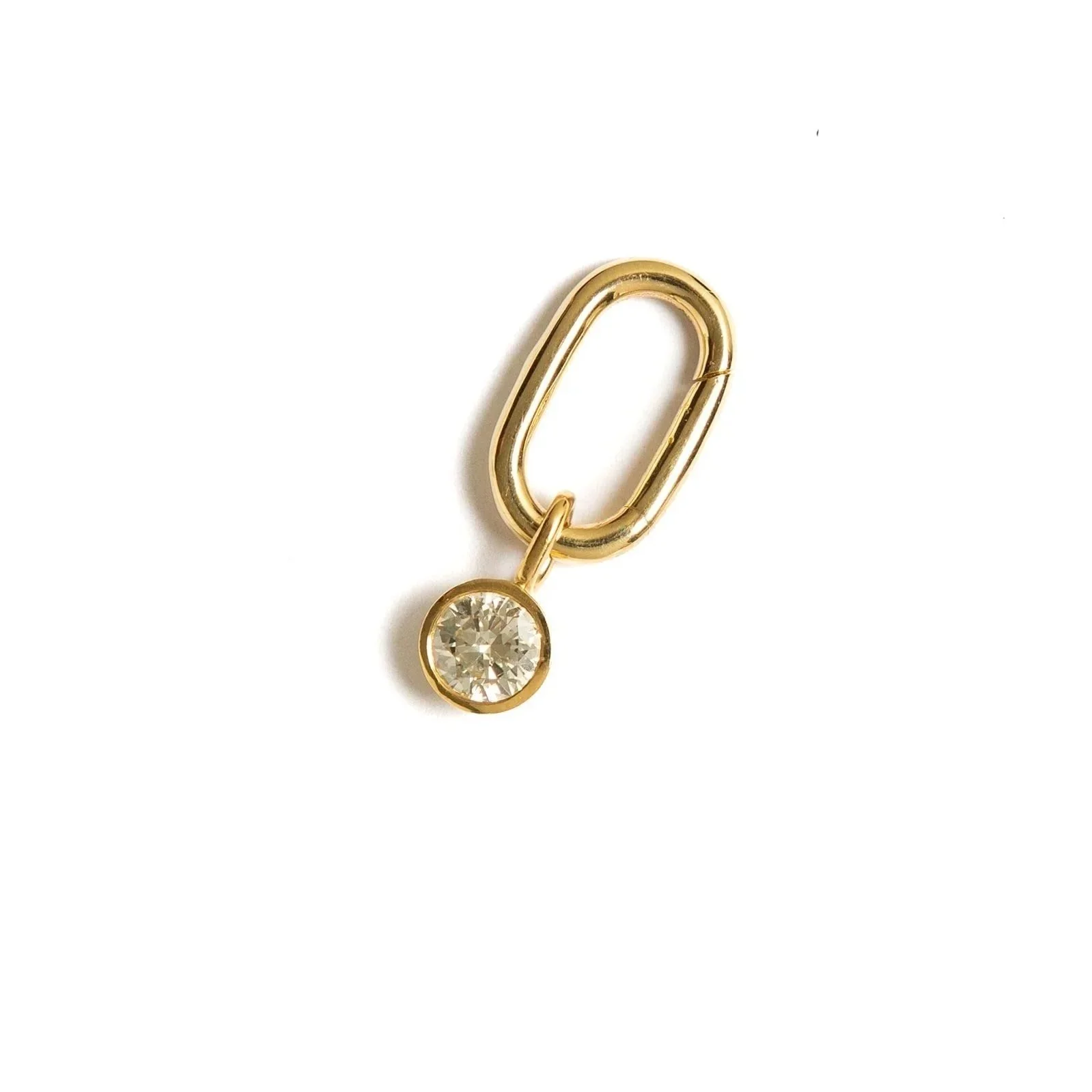 Diamond Bezel Pendant in solid 18ct yellow gold with a 0.80ct natural diamond in a bold bezel setting, part of the Signature Edit collection.