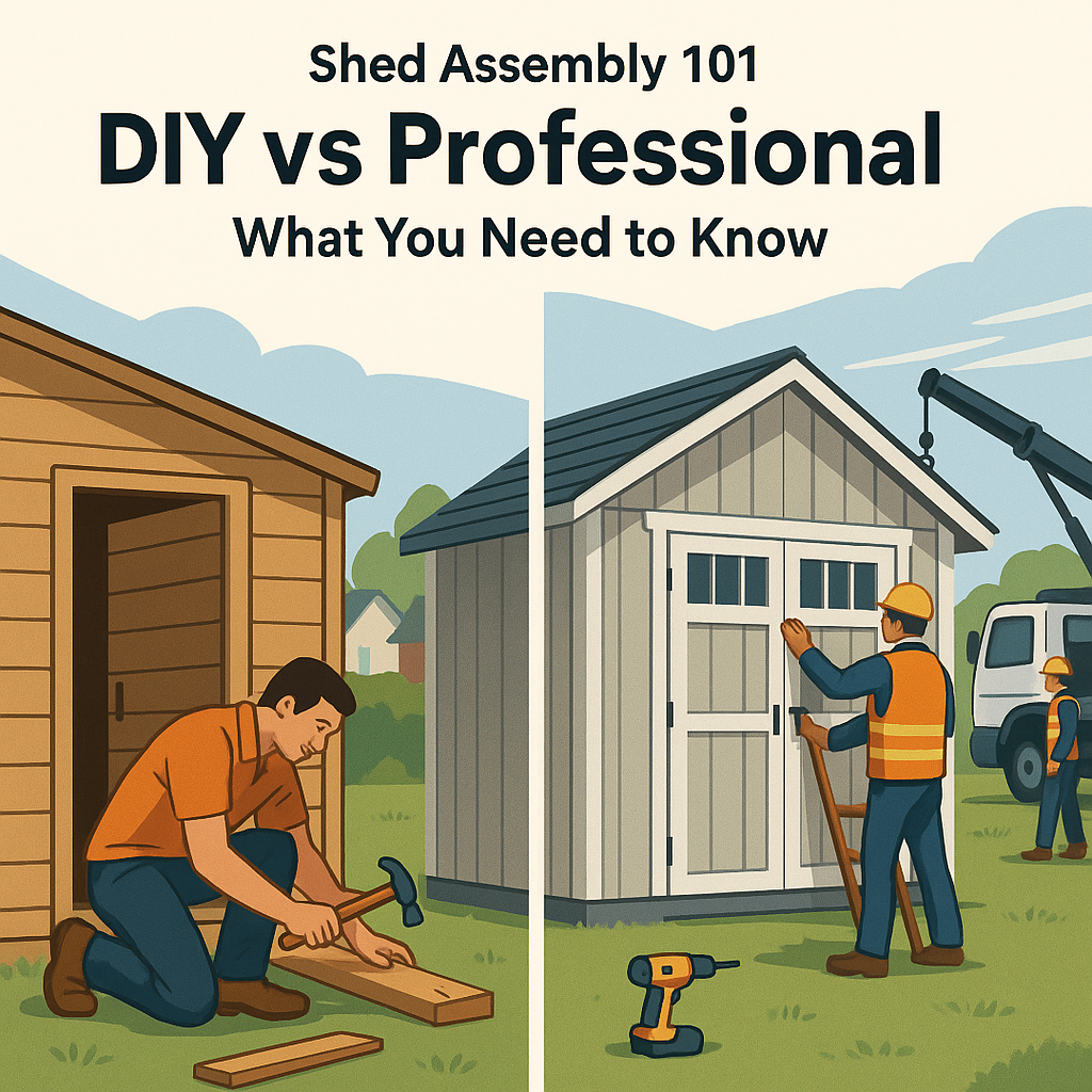 Shed Assembly 101: DIY vs Professional – What You Need to Know