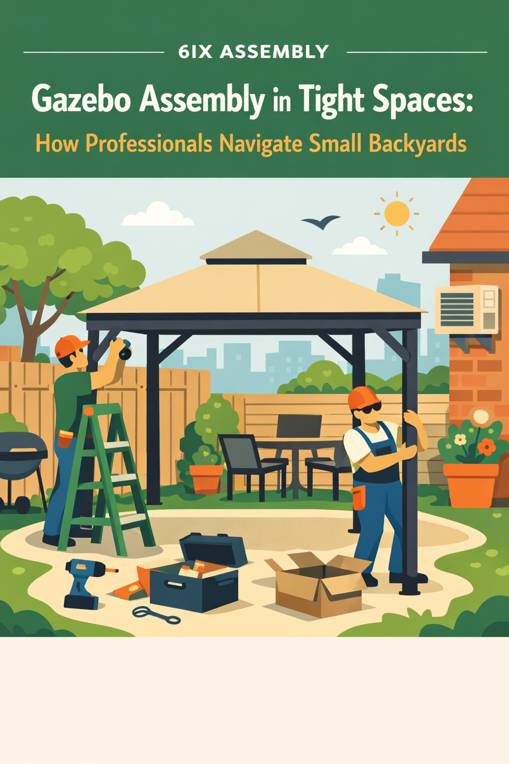 Gazebo Assembly: How Professionals Navigate Small Backyards