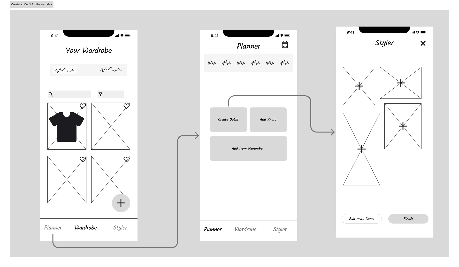 Create an Outfit for the next day.png