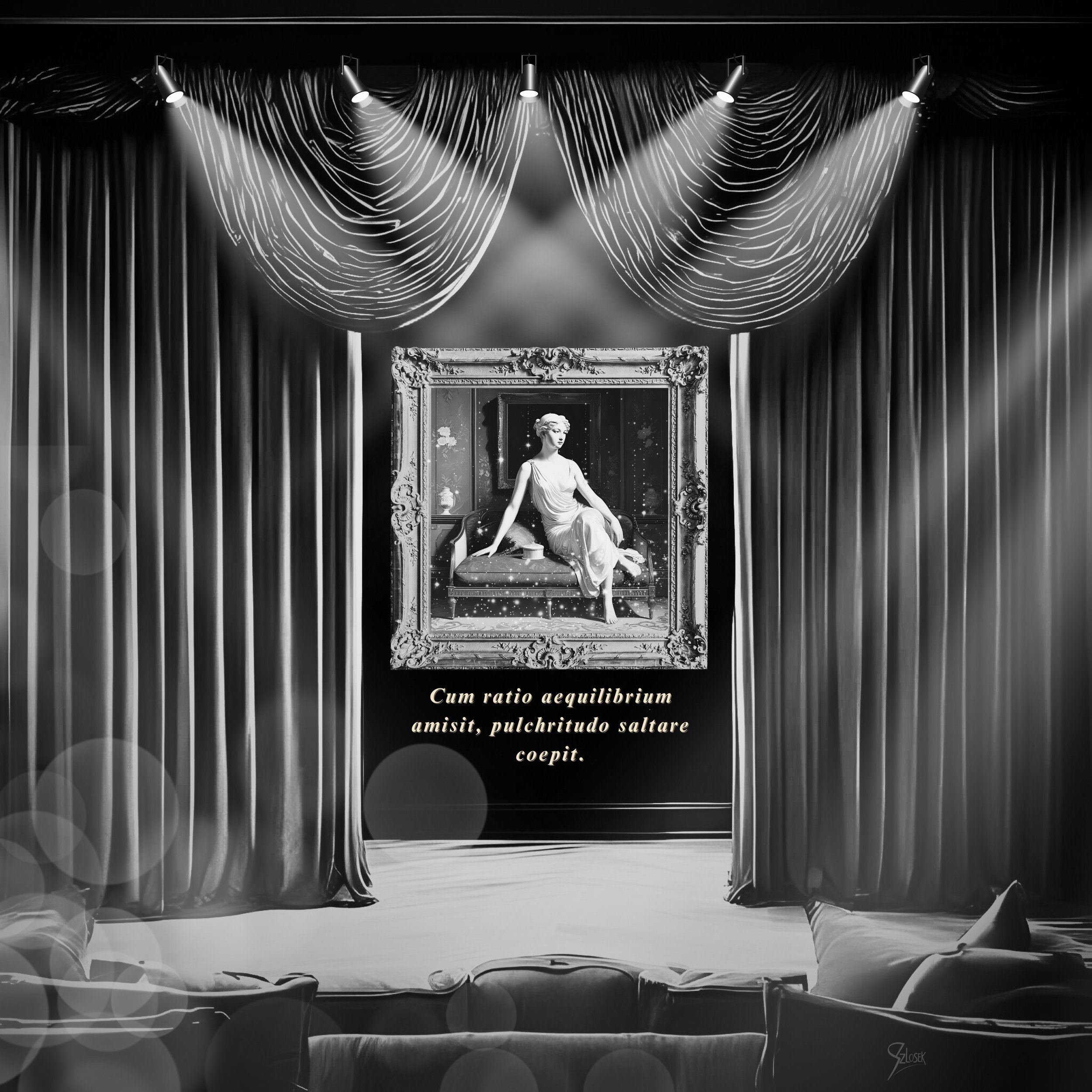 Lingua Lux Series I — Latin — Venus, 2025 by Sonja Szlosek — Collector Print Edition – Fine Art Giclée Print 40 × 40 cm