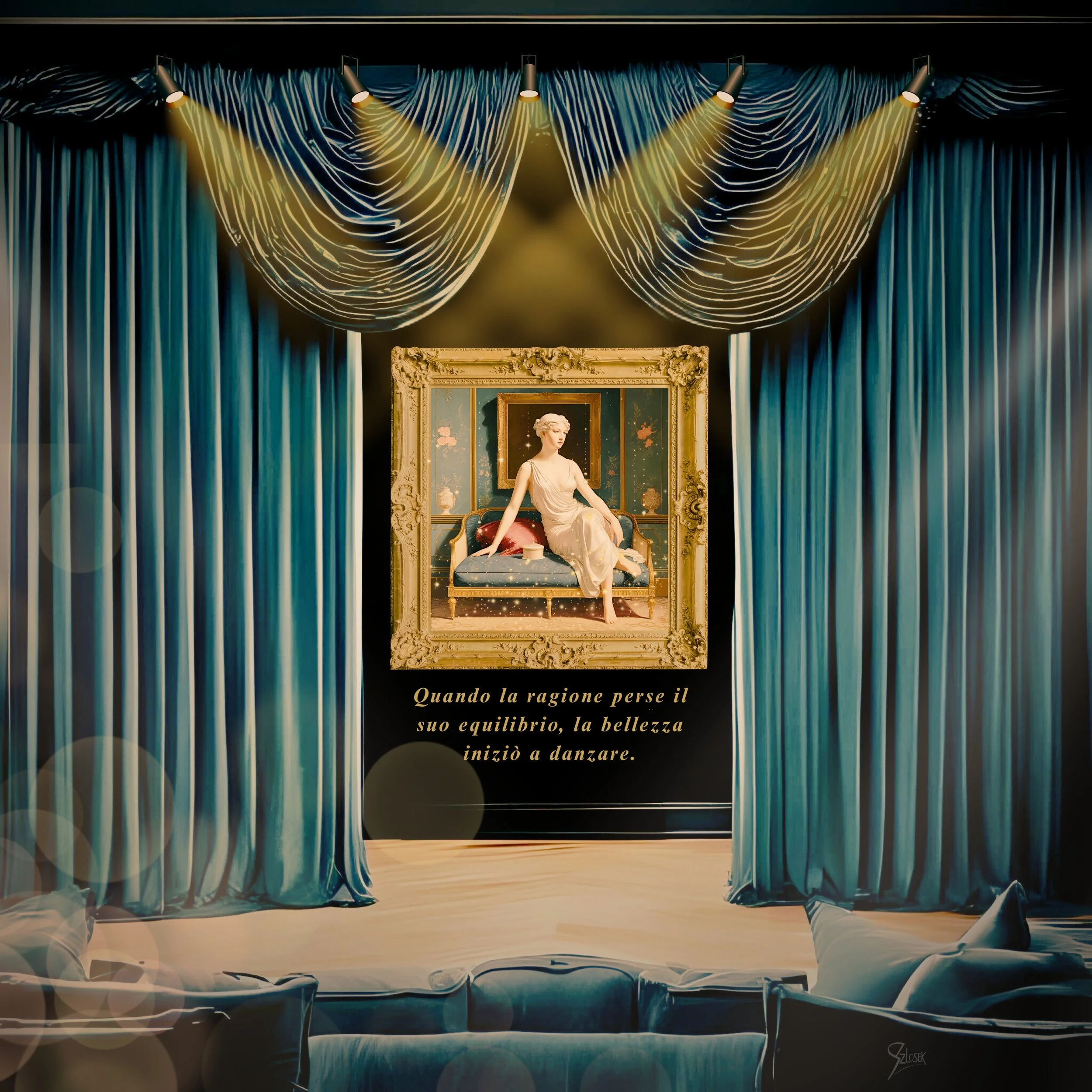 Lingua Lux Series I — Italian — Venus, 2025 by Sonja Szlosek  — Collector Print Edition – Fine Art Giclée Print 40 × 40 cm