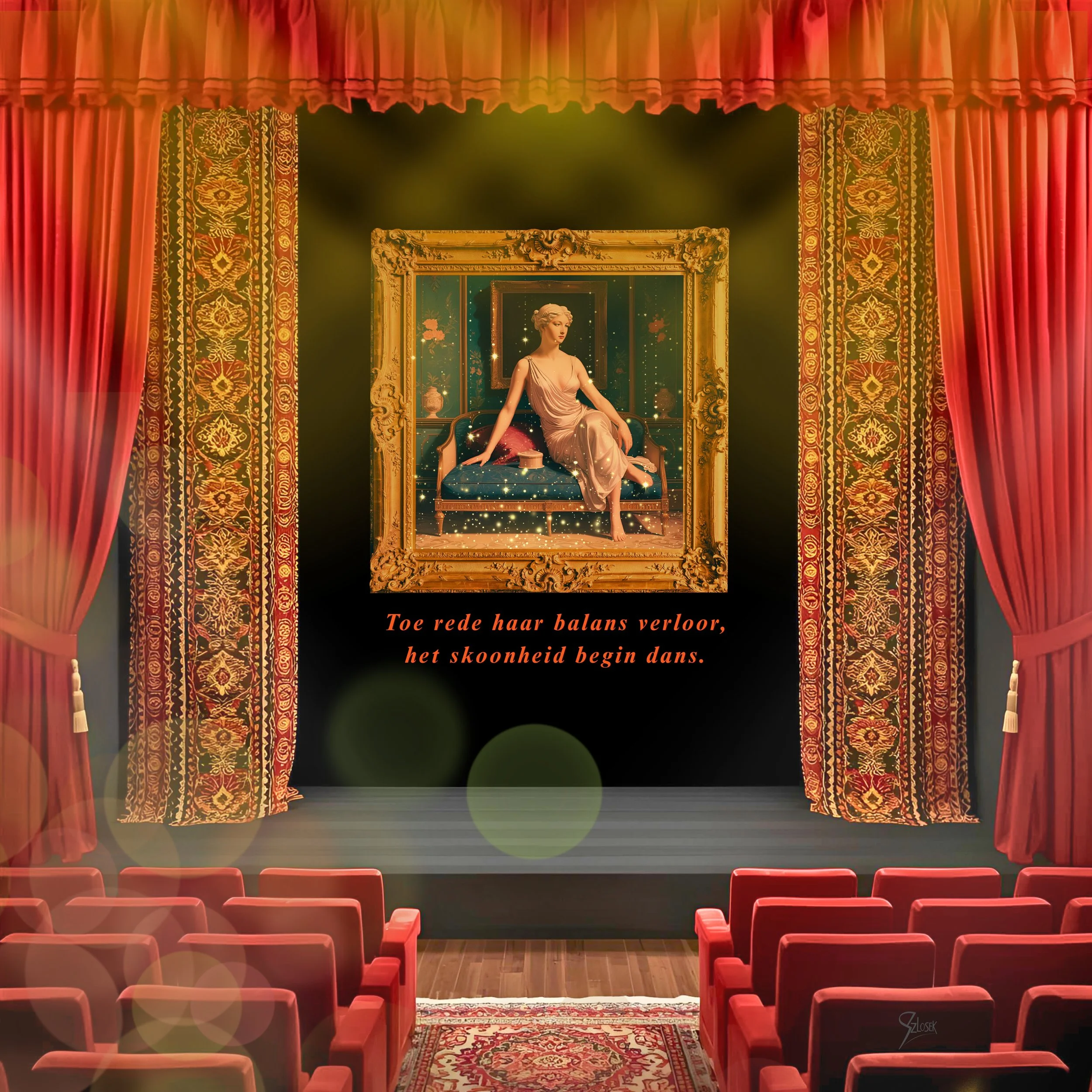 Lingua Lux Series I — Afrikaans — Venus, 2025 by Sonja Szlosek — Collector Print Edition – Fine Art Giclée Print 40 × 40 cm