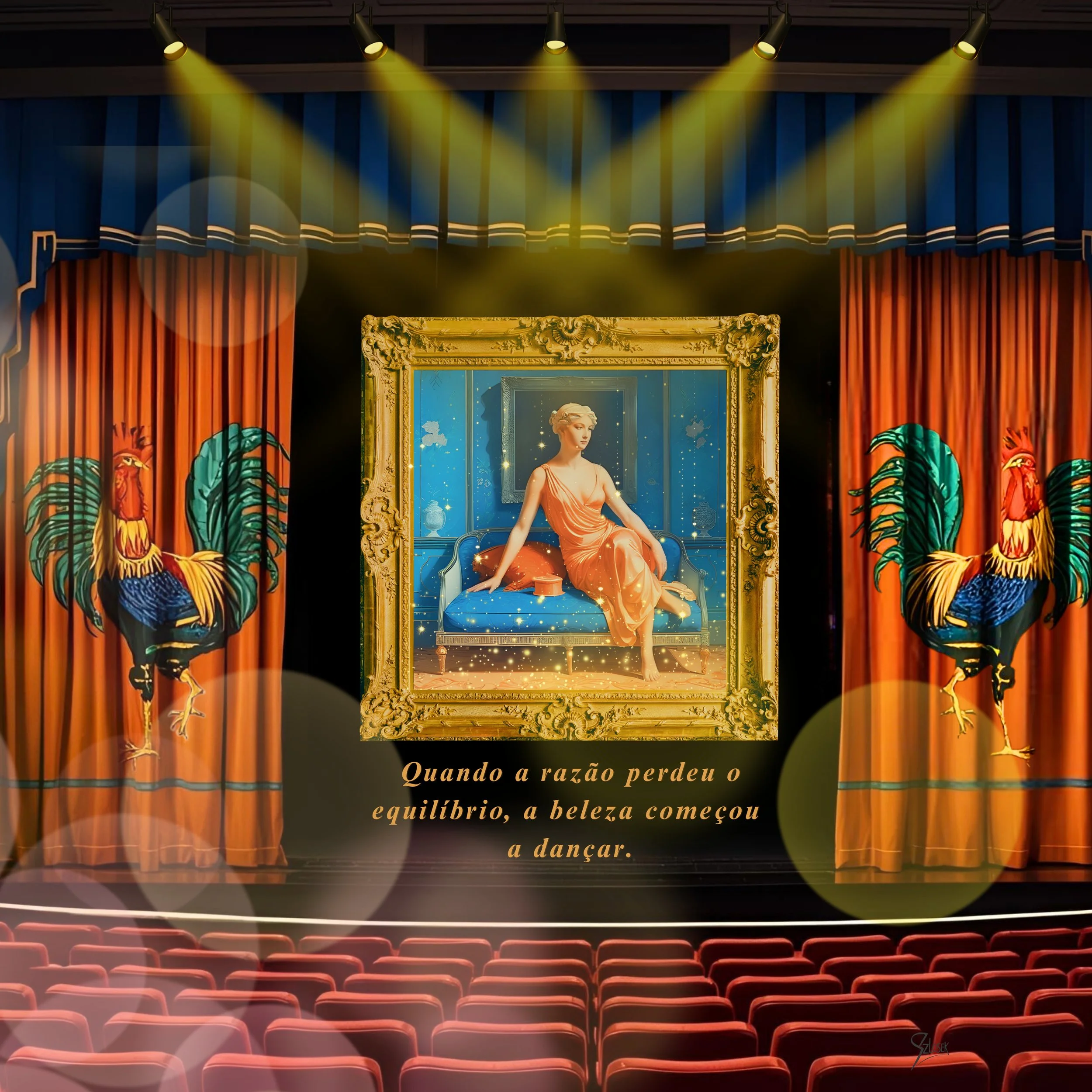 Lingua Lux Series I — Portuguese — Venus, 2025 by Sonja Szlosek — Collector Print Edition – Fine Art Giclée Print 40 × 40 cm