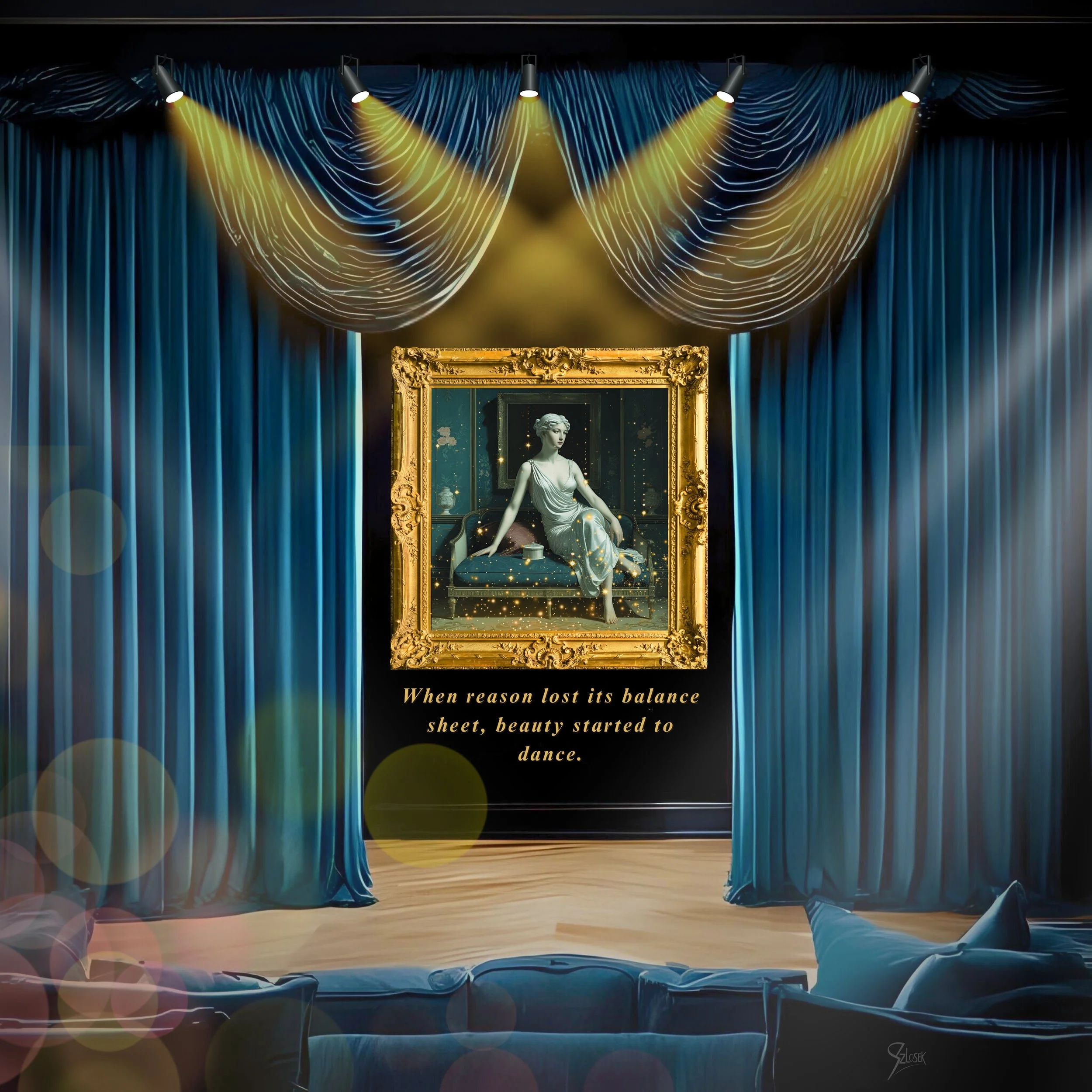 Lingua Lux Series I — English — Venus, 2025 by Sonja Szlosek — Collector Print Edition – Fine Art Giclée Print 40 × 40 cm