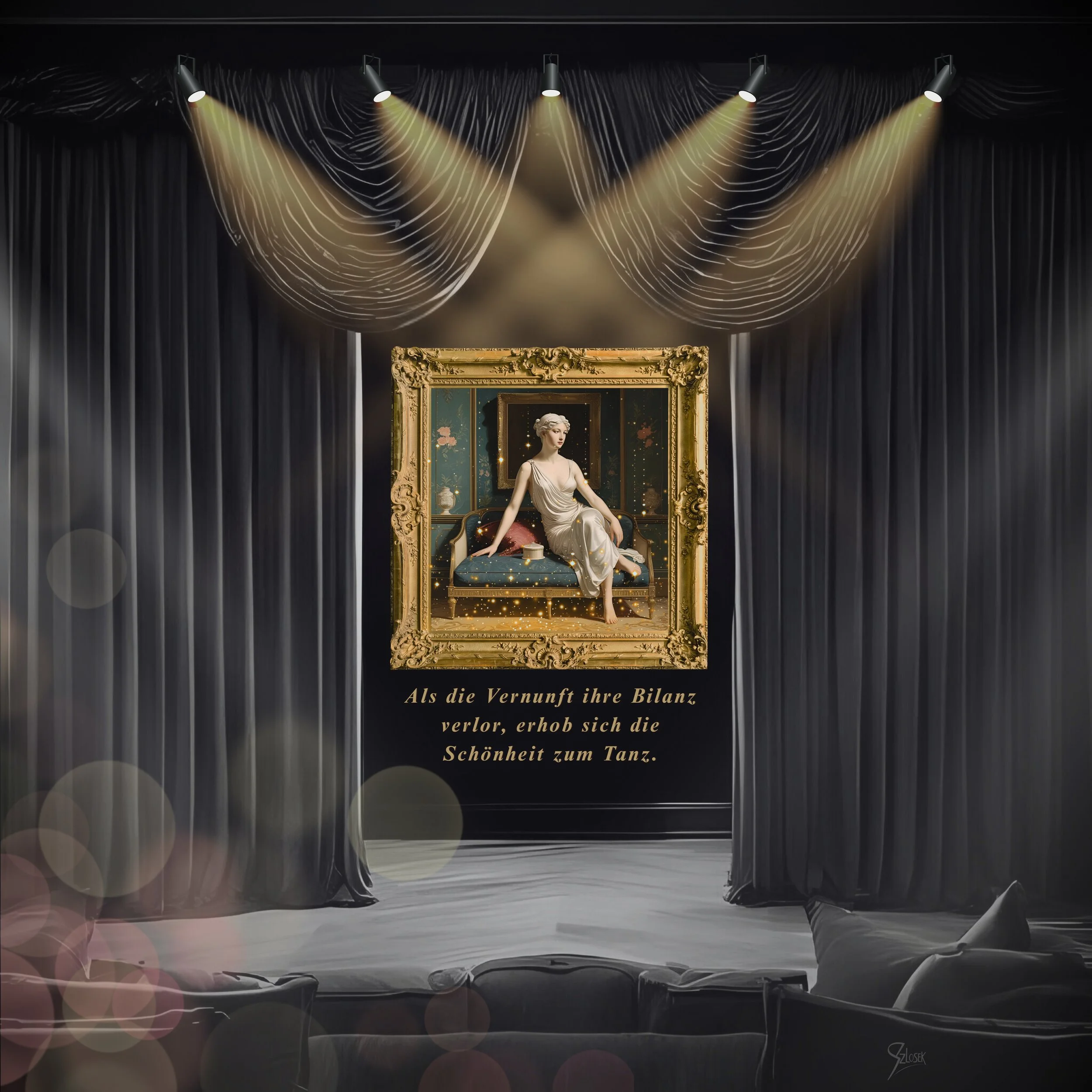 Lingua Lux Series I — German — Venus, 2025 by Sonja Szlosek — Collector Print Edition – Fine Art Giclée Print 40 × 40 cm